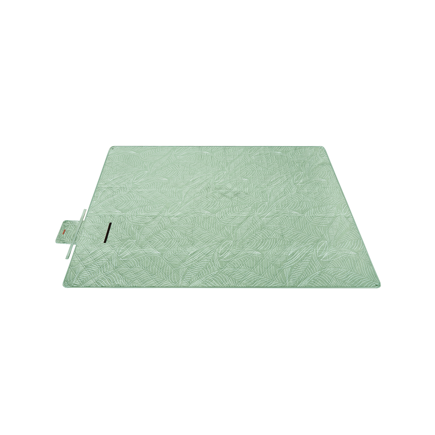 Picnic Blanket - GRANOS Leaf Pattern Outdoor Blanket 300 x 200 cm - Mint Green - Indigo Home