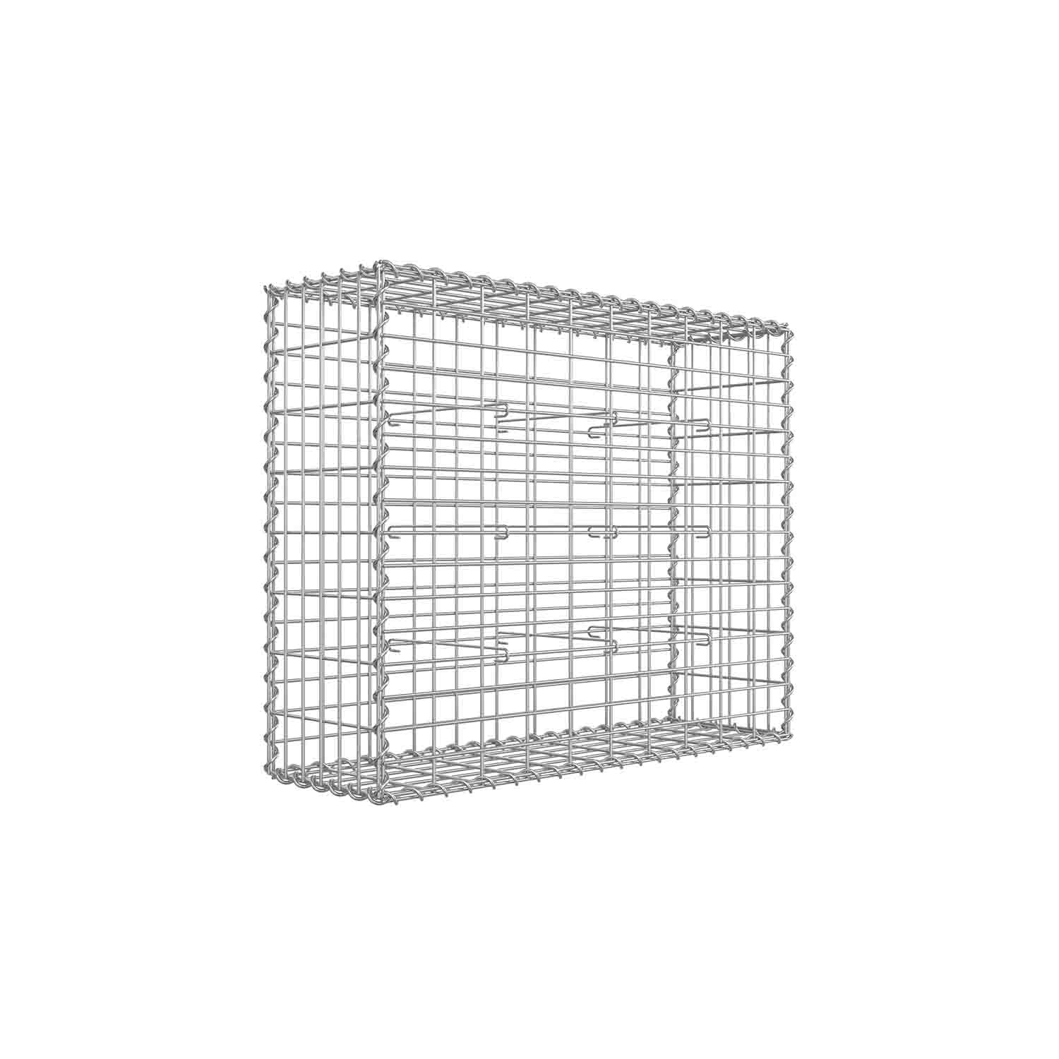 Gabion Basket - FINRA Stone Wire Mesh Galvanised Steel Retaining Wall - Silver - Indigo Home