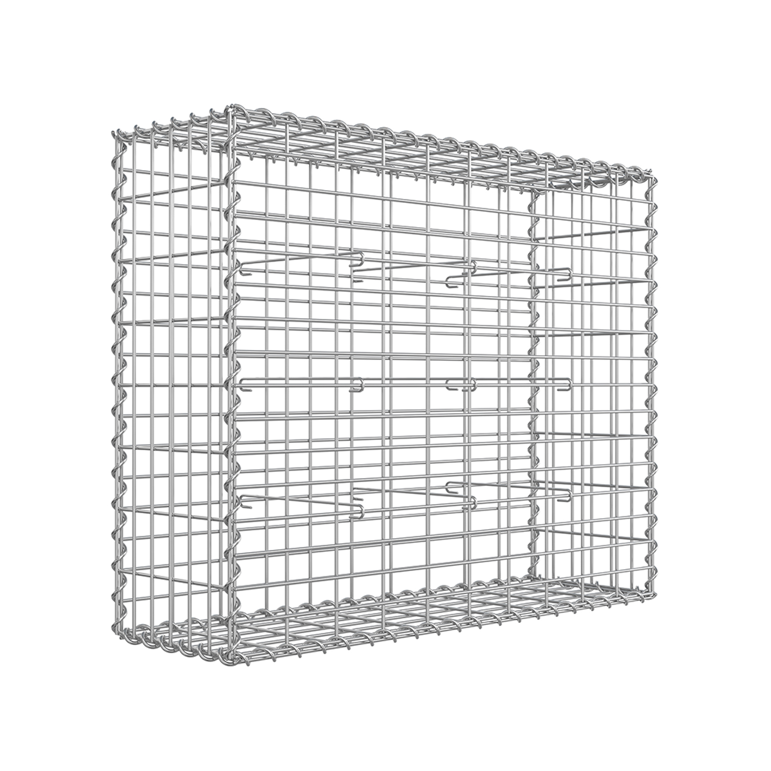 Gabion Cage - ZARNA Metal Mesh Cage - 5 x 10 cm - Sliver - Indigo Home