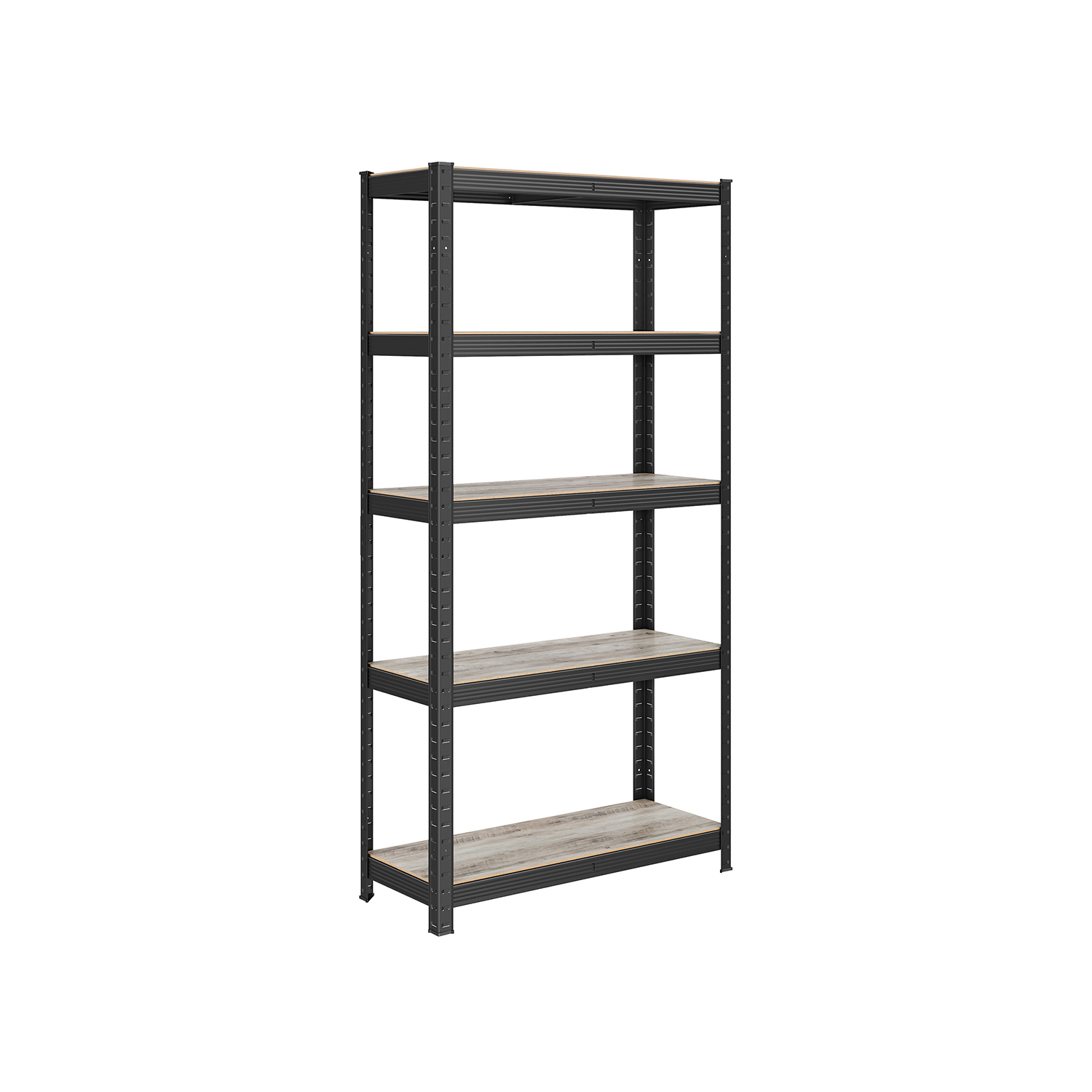 Shelving Unit - TARLIA 75 cm Wide Max Load 650 kg - Black - Indigo Home