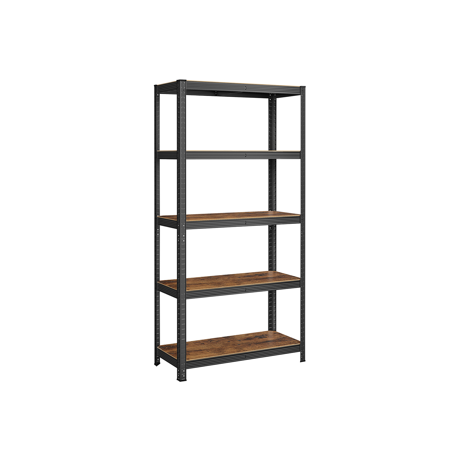 Shelving Unit - TARLIA 90 cm Wide Max Load 875 kg - Brown - Indigo Home