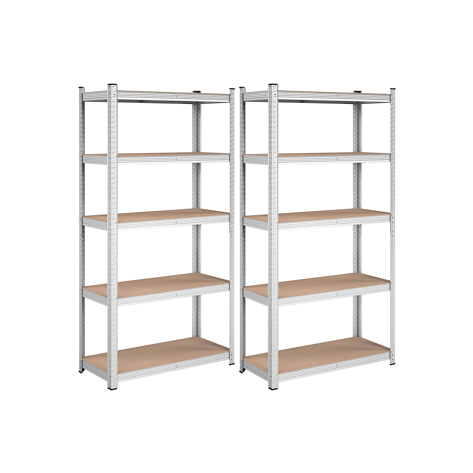 Set of 2 Silver Garage Shelving - Indigo Home