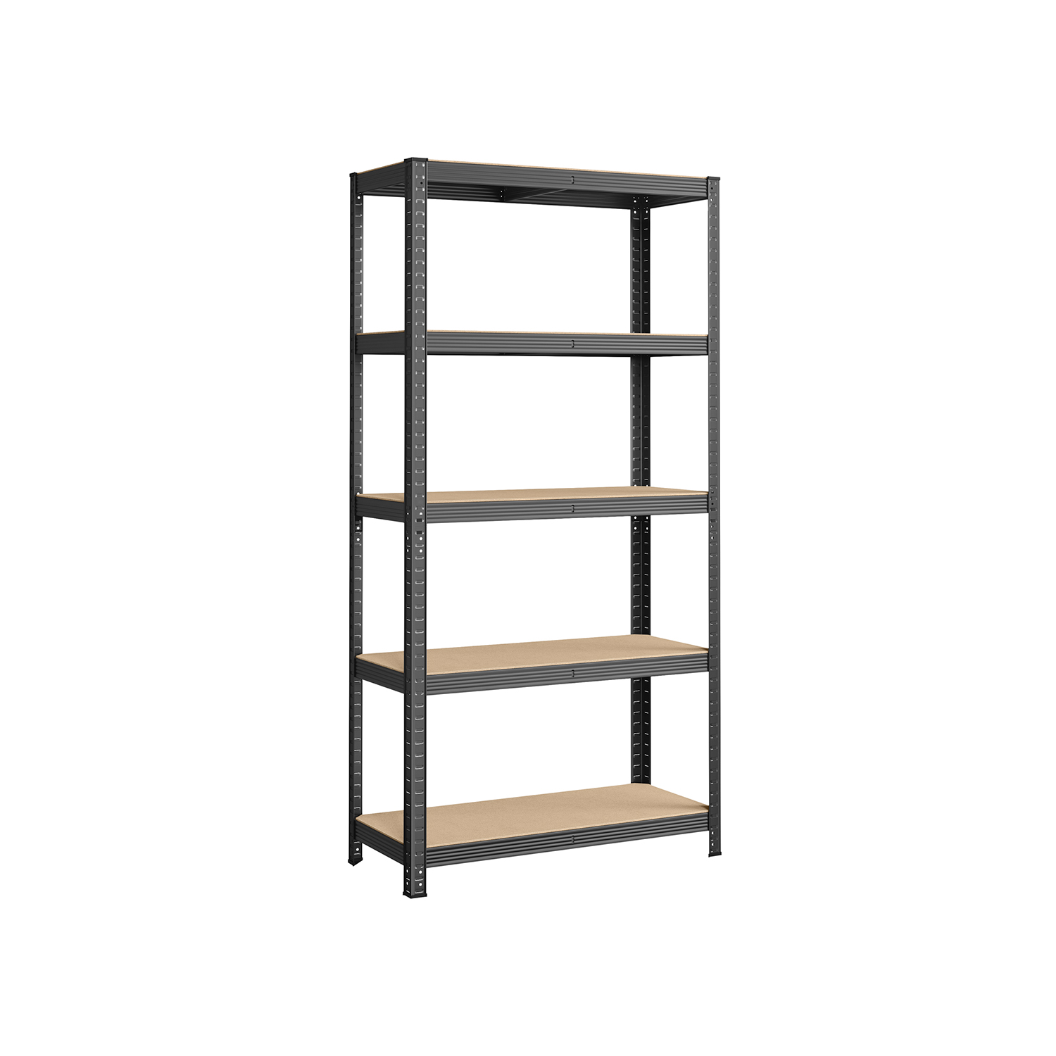 Shelving Unit - TARLIA 5 Tier Steel Max Load 875 kg - Grey - Indigo Home