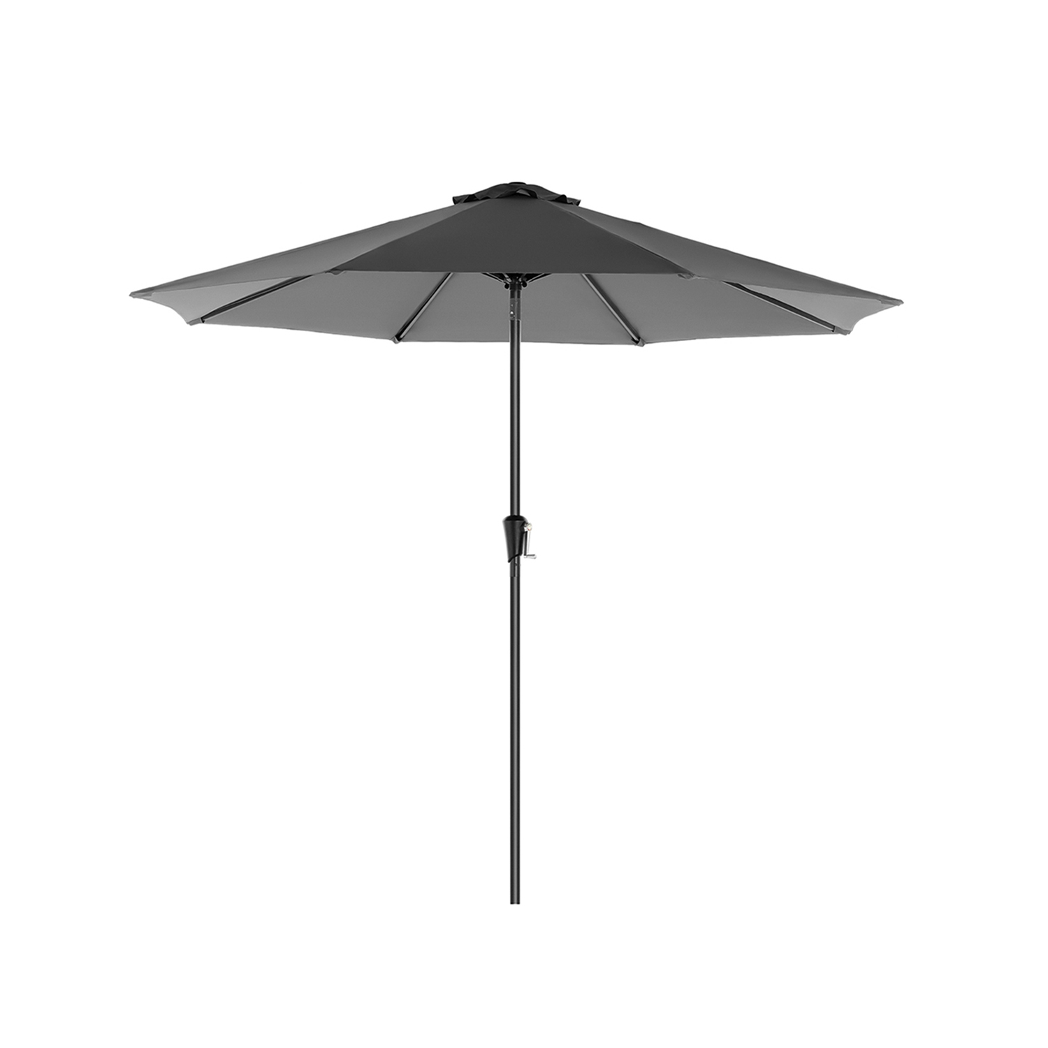 2.7 m Garden Parasol Umbrella Grey - Indigo Home