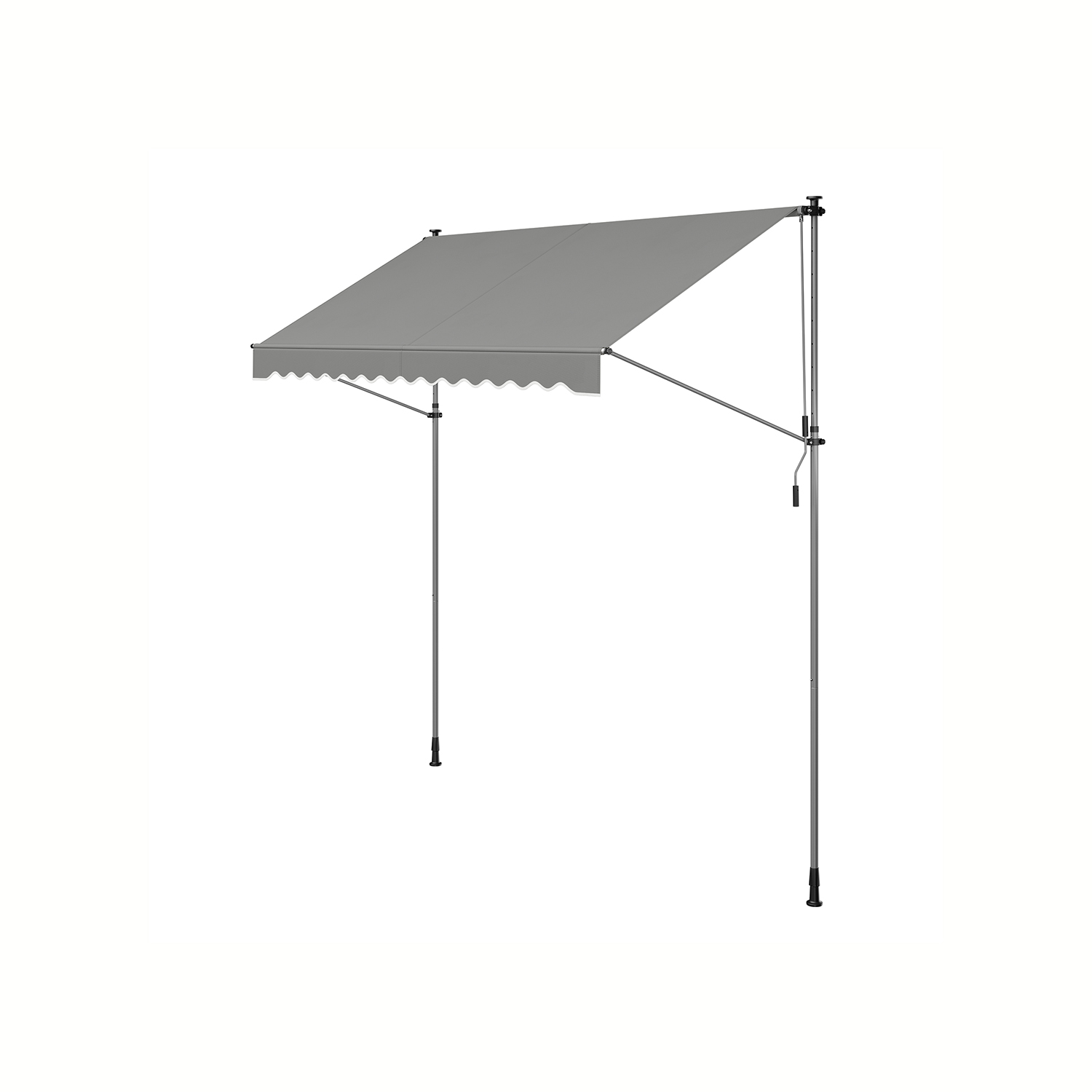 Retractable Awning - SOLSO Manual Balcony Shade Awning - Dove Grey - Indigo Home