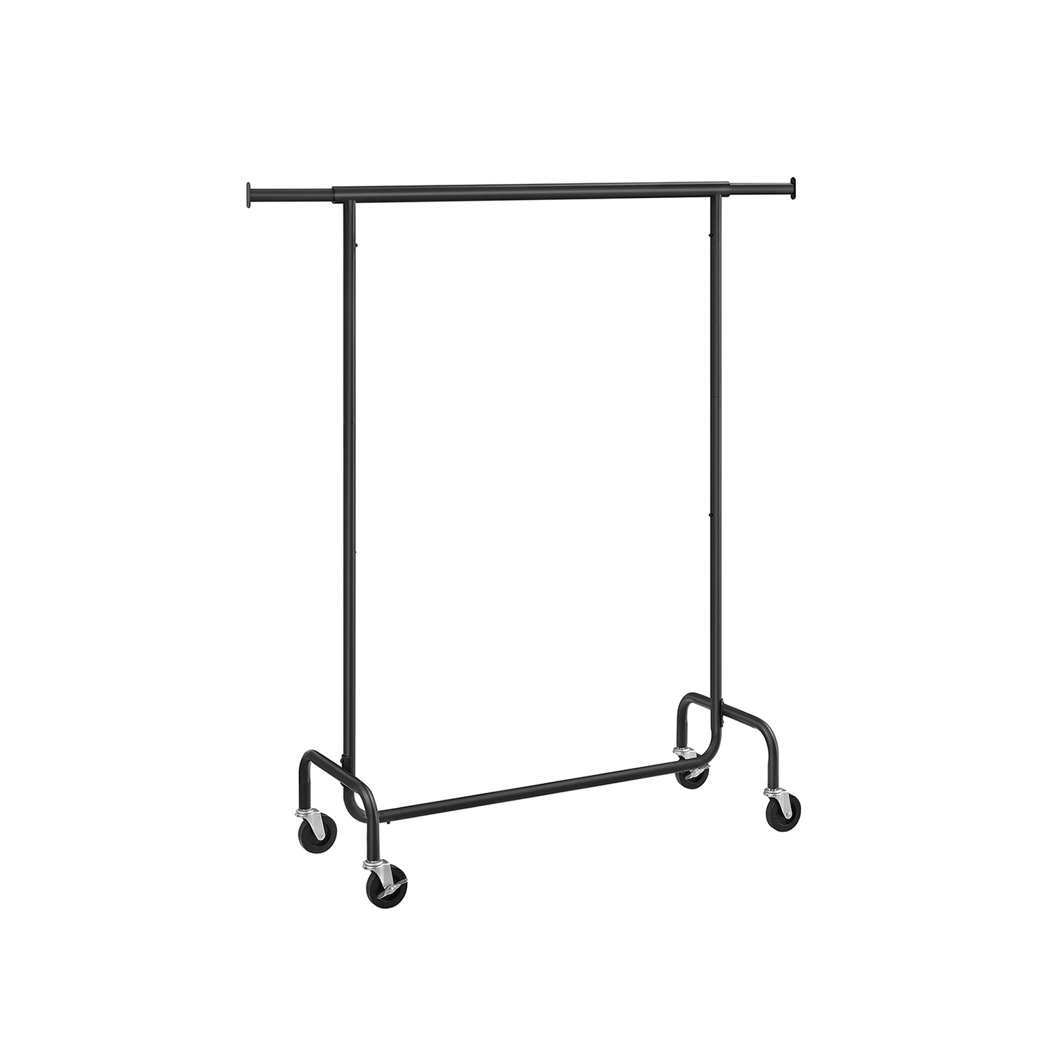 Clothes Rack on Wheels Matte Black