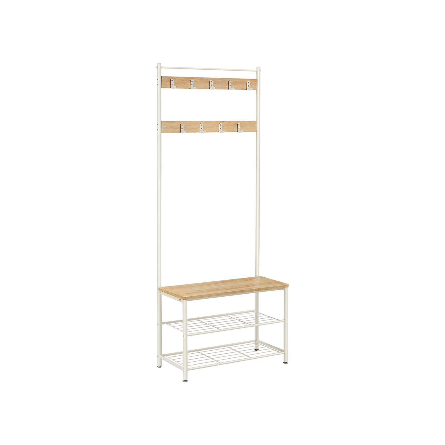 VASAGLE Coat Stand with Shoe Storage Bench - Indigo Home