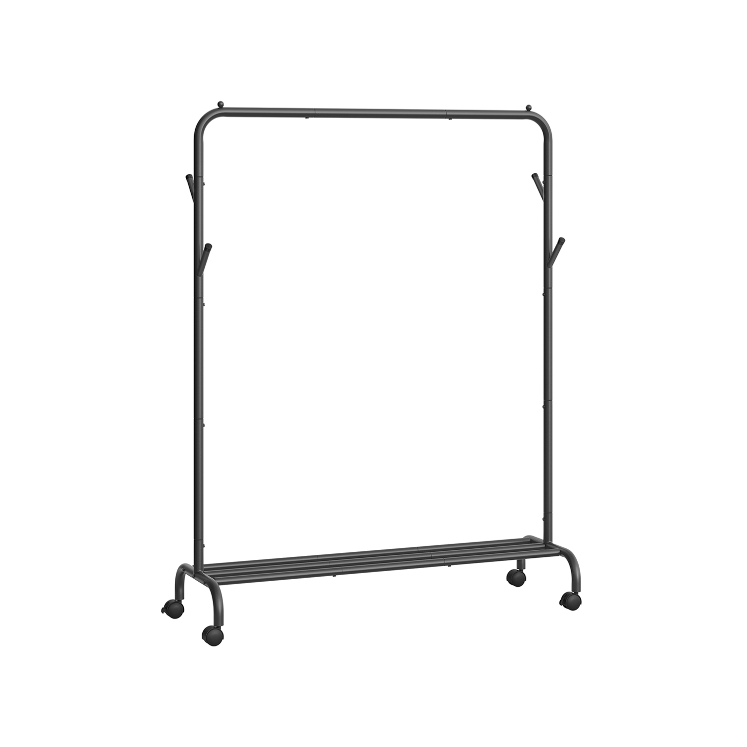 Clothes Rail - FIONIA Heavy Duty Metal Frame Clothes Organizer - Black - Indigo Home