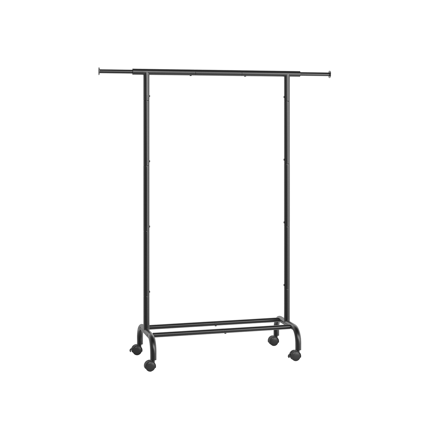 Clothes Rail - FIONIA Extendable Hanging Rail Black - Indigo Home