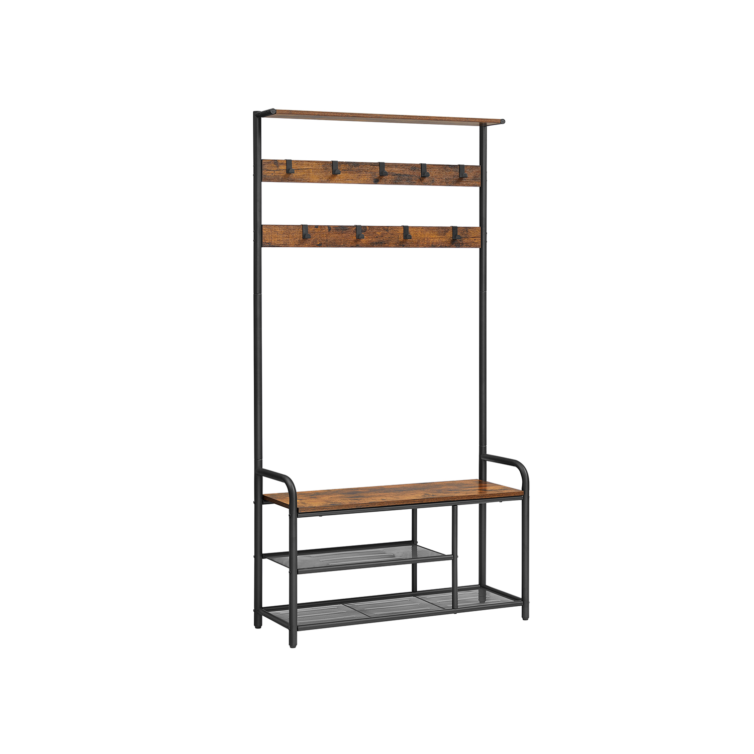VASAGLE Coat Rack with Shoe Bench - Indigo Home