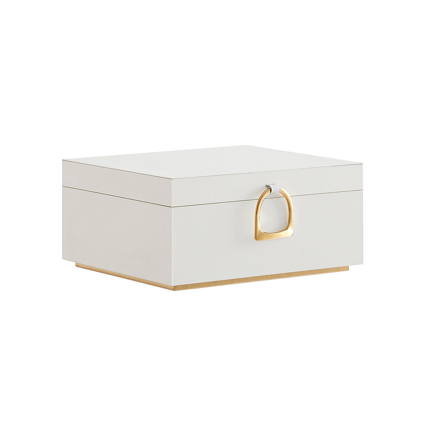 2-Layer Jewellery Box with Handle White - Indigo Home