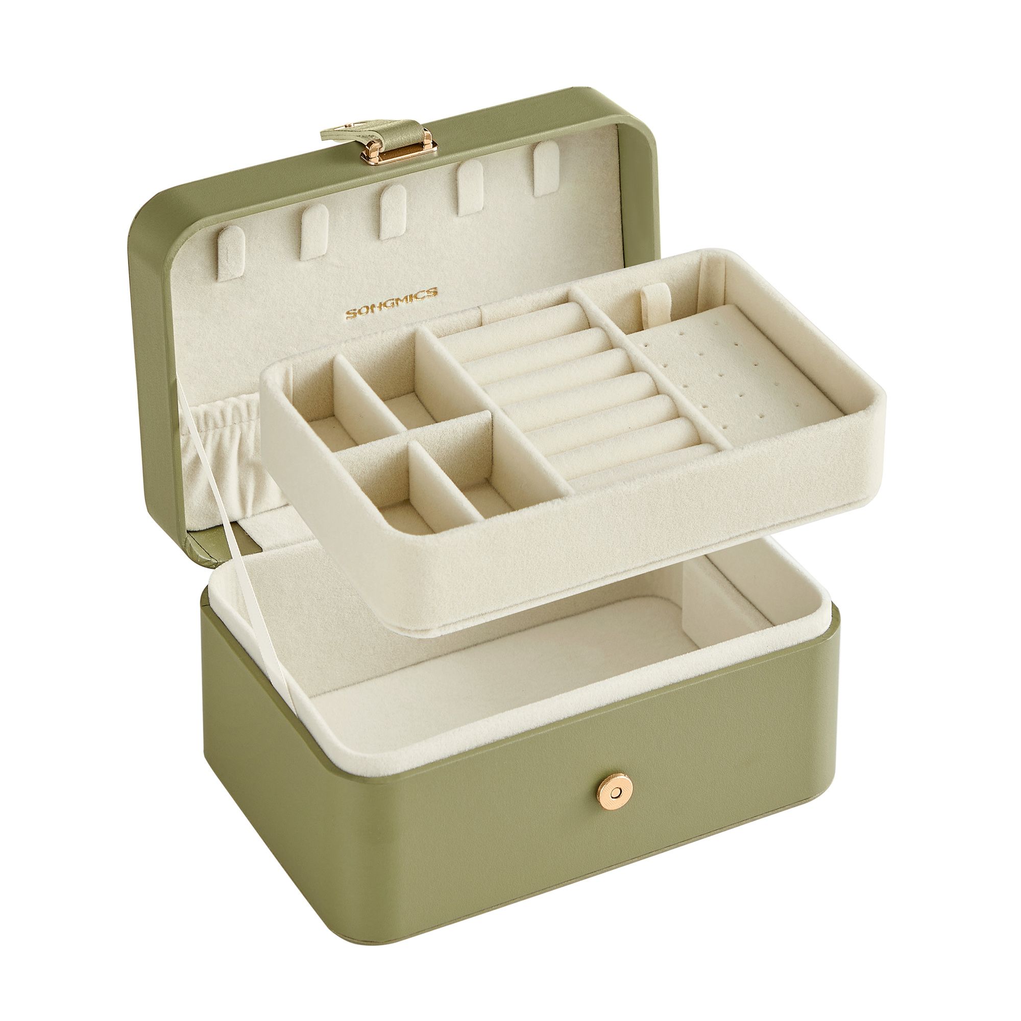 Jewellery Box - ARCVA 2-Layer Storage Box Gift Idea - Green - Indigo Home
