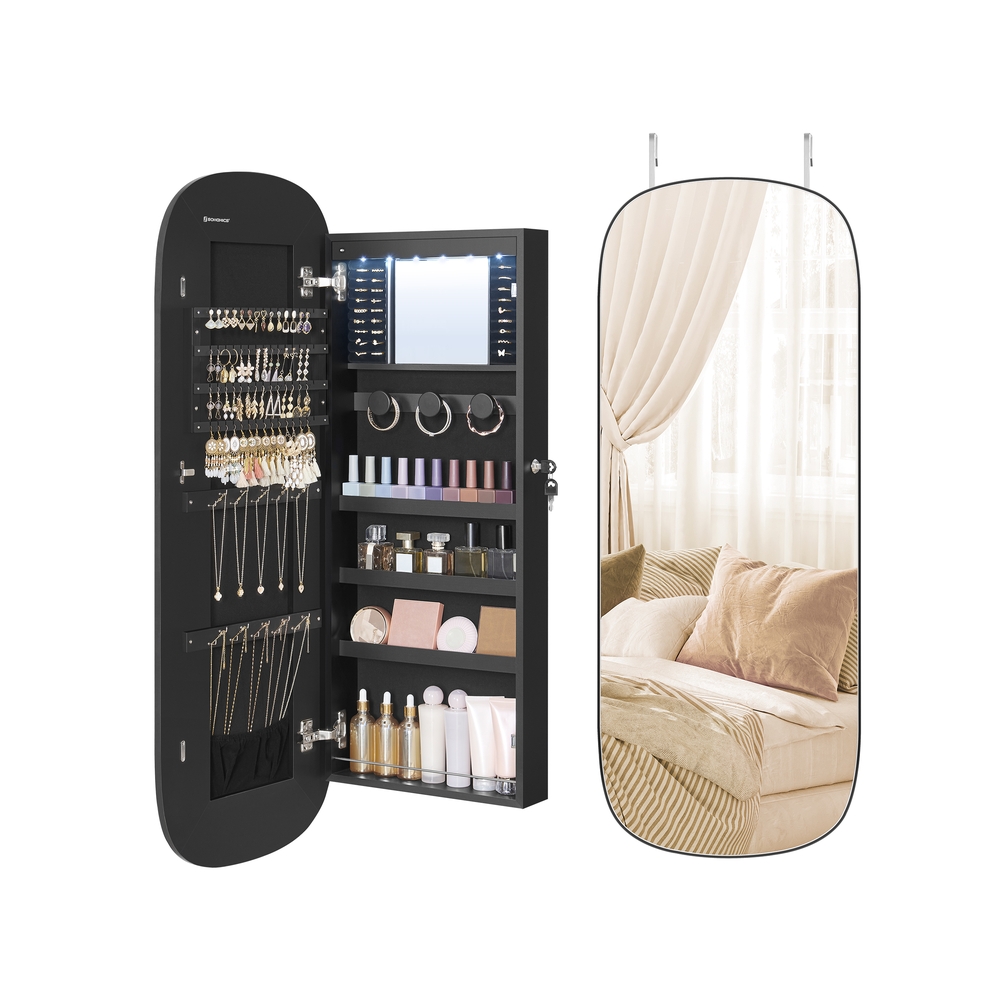 BLSULU Mirrored Jewellery Cabinet - Indigo Home