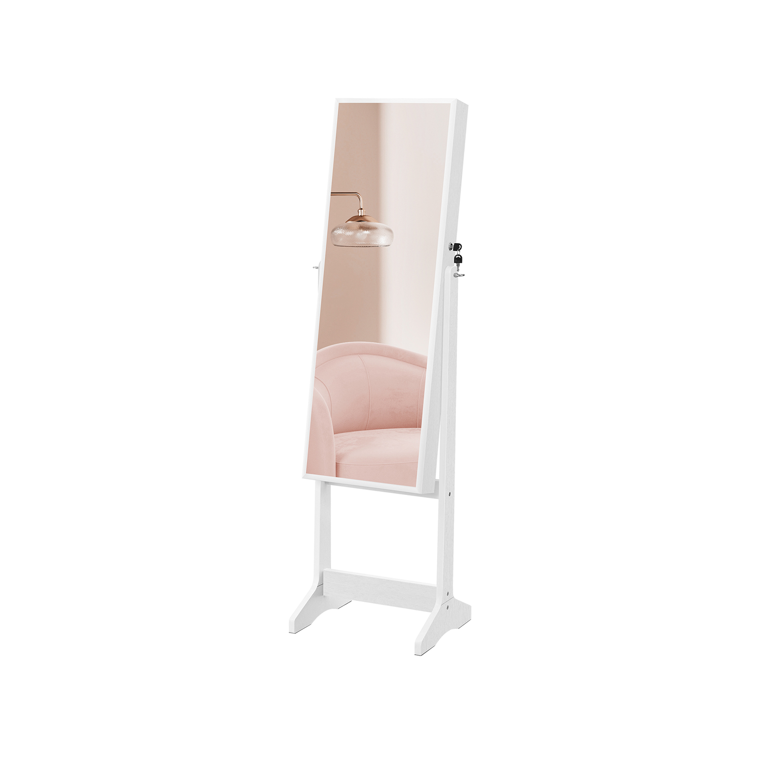 Standing Mirror Jewelry Cabinet - Indigo Home
