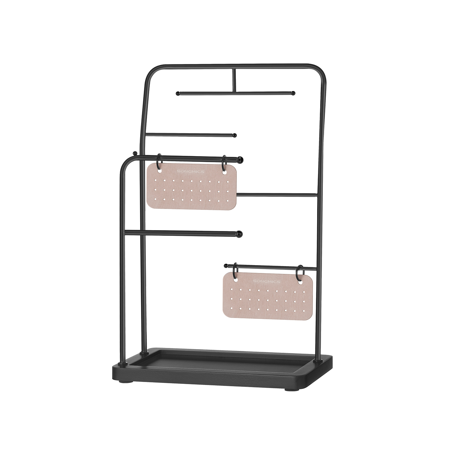 Jewellery Stand - AVOLIA 6 Hanging Rod Display - Black - Indigo Home