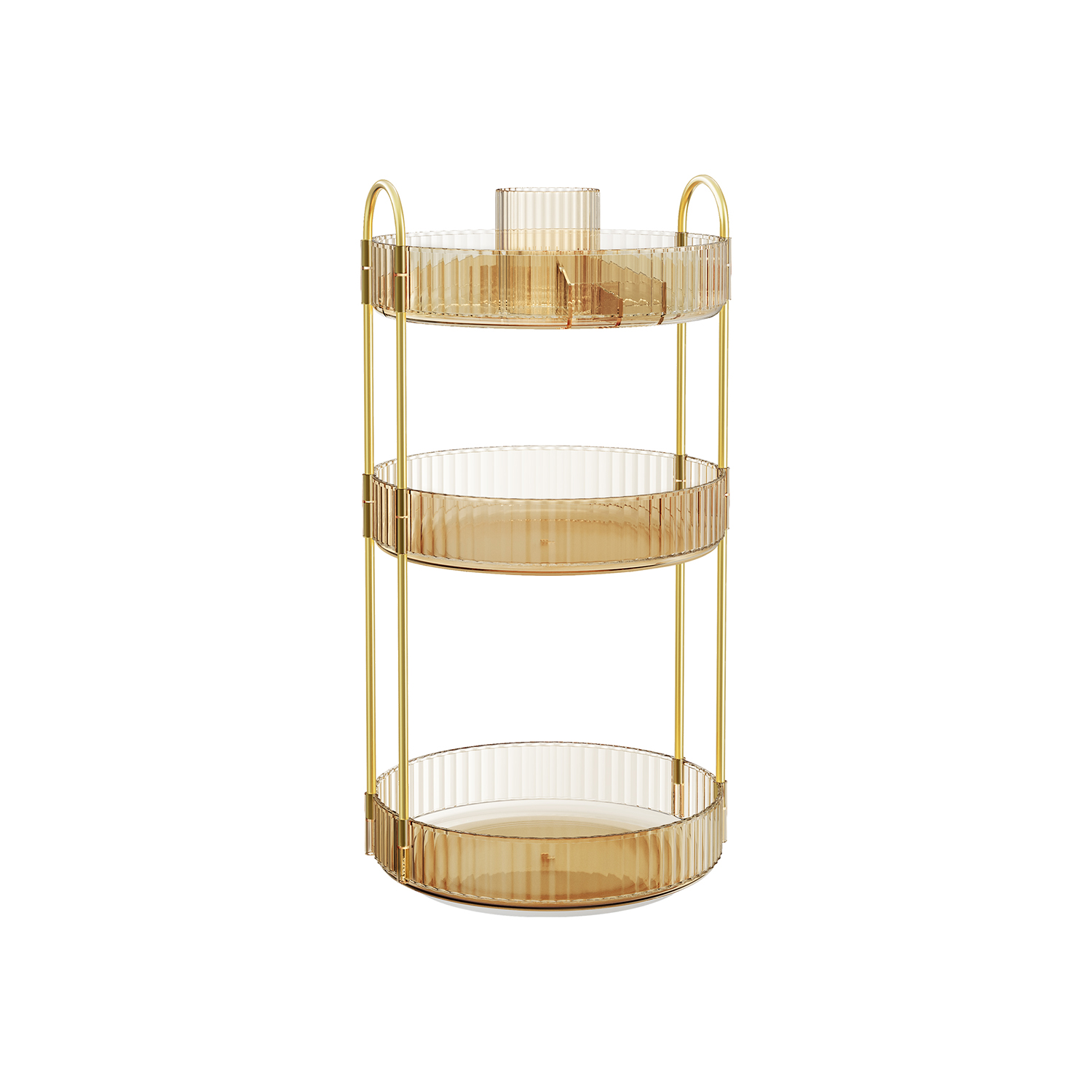 3-Tier Rotating Makeup Organiser - Indigo Home