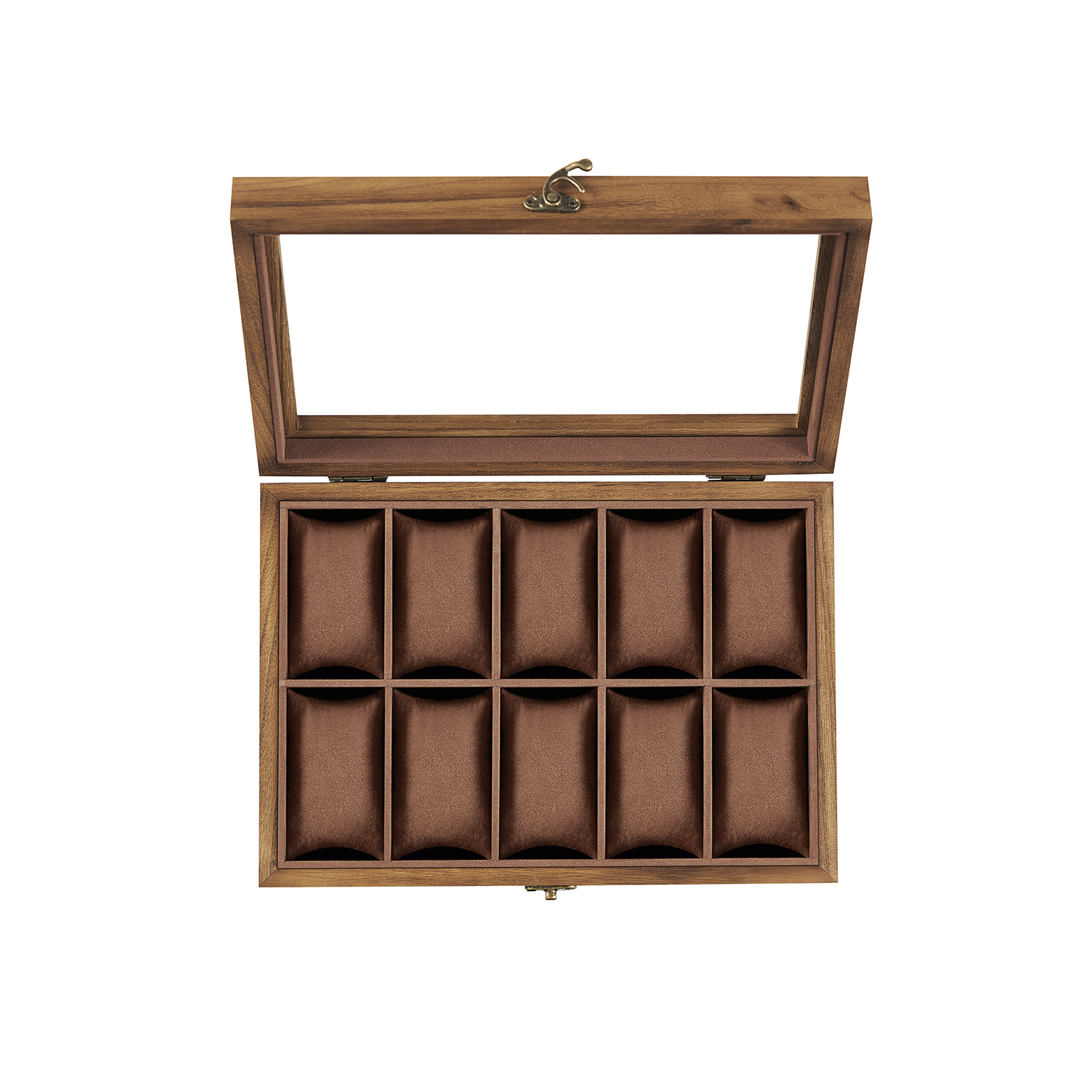 Watch Box with 10 Slots Rustic Walnut - Indigo Home