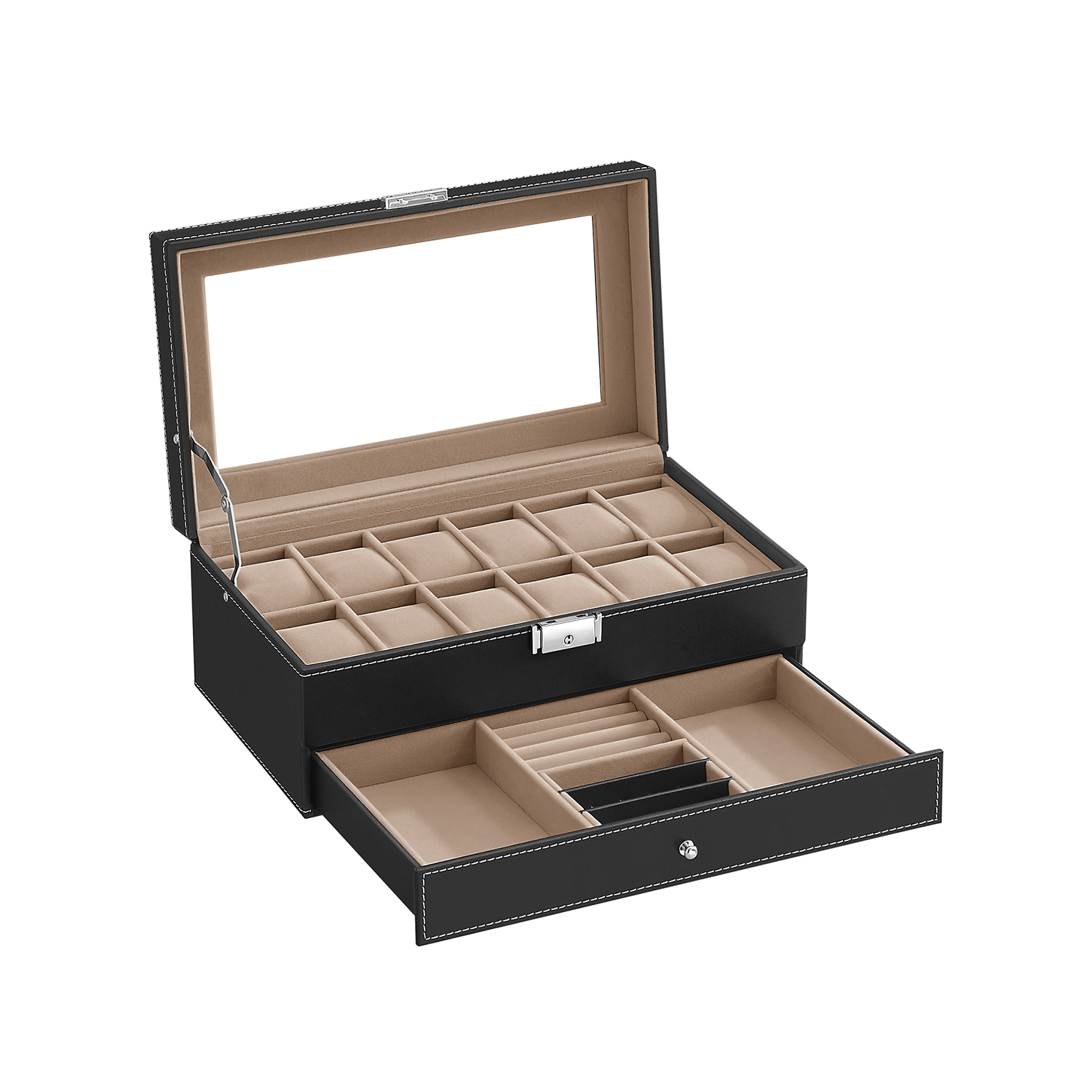 Double Layer Watch Box - Indigo Home
