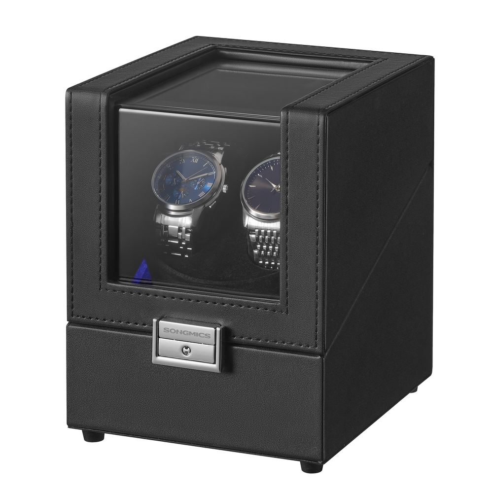 BRMEMO Automatic Double Watch Winder Box - Black - Indigo Home