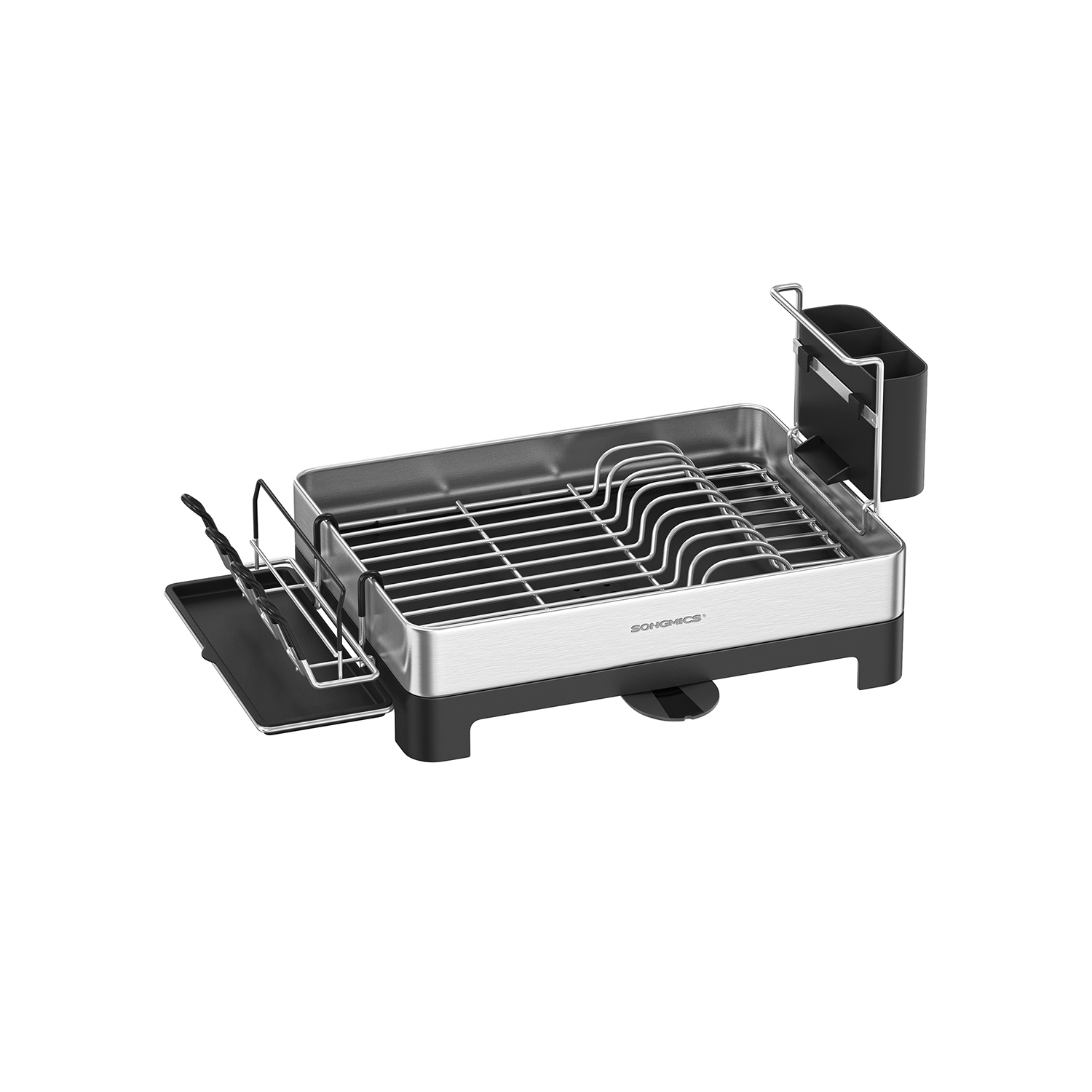 Stainless Steel Dish Drainer with Rotatable Spout - Indigo Home