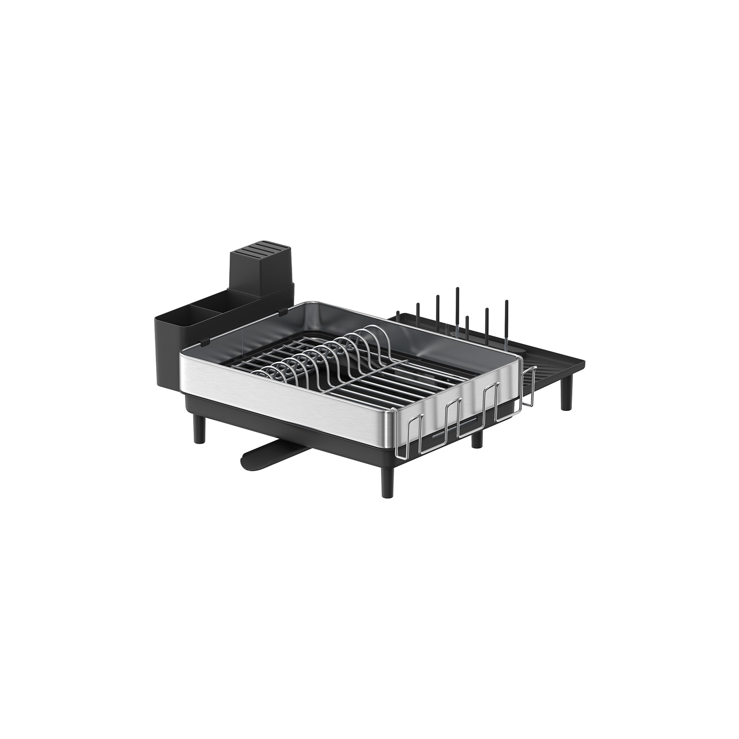 Dish Drainer Rack - LUSLIA Stainless Steel Silver - Indigo Home