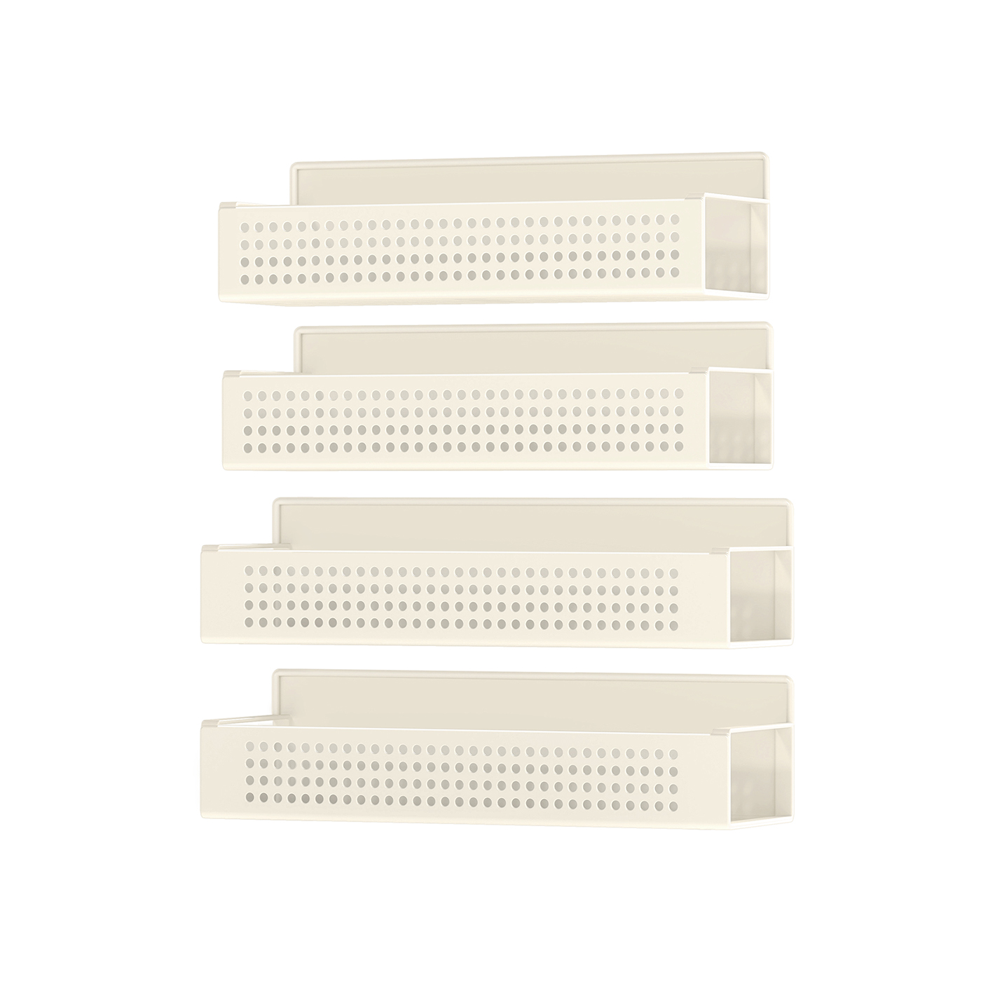 Spice Rack - LUSLIA Magnetic Set Kitchen Appliances No Drilling - White - Indigo Home