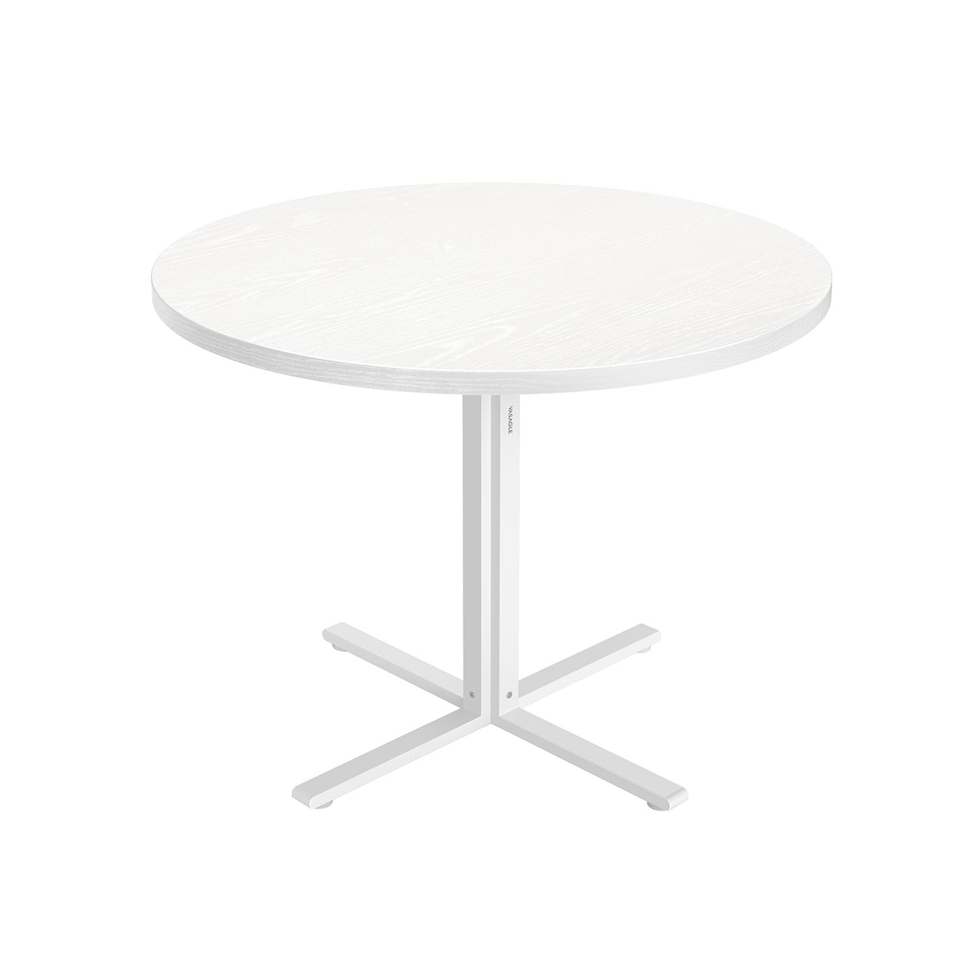 Dining Table - ORARO Round Farmhouse Style for 4 People - Snow White - Indigo Home