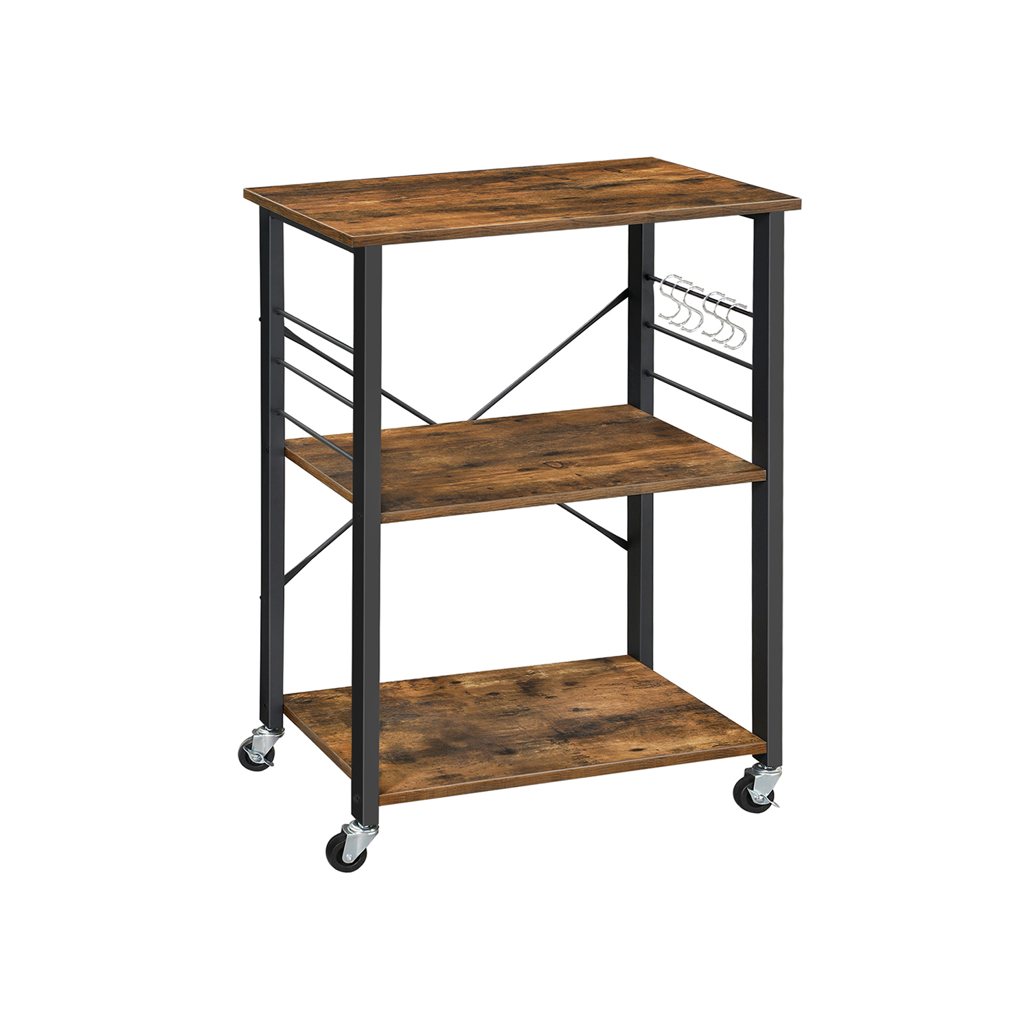 Serving Trolley with 3 Shelves - Indigo Home