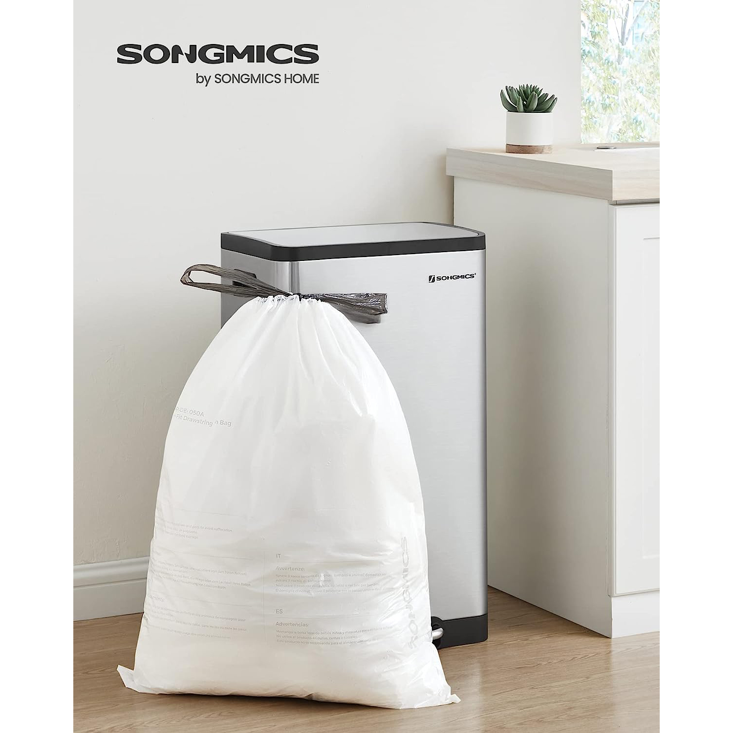 Bin Liners for 50L Kitchen Bins 80 Pieces - Indigo Home