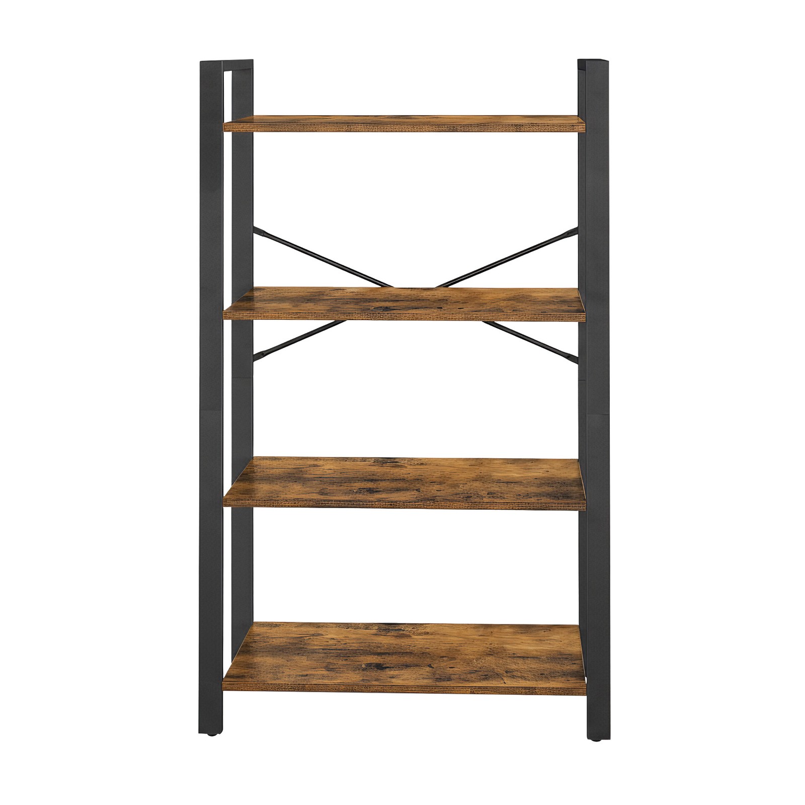 FERNHOLLOW 4 Tier Bookcase - Brown and Black - Indigo Home