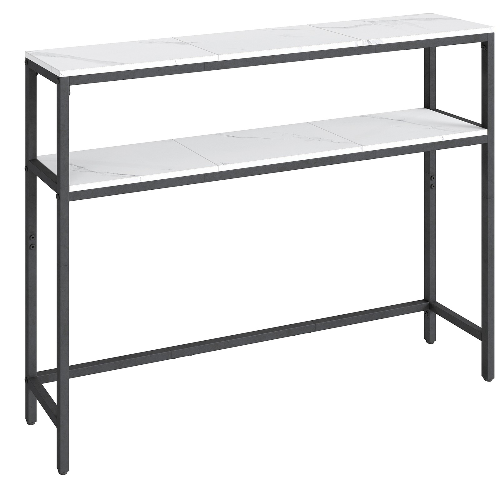 GLSYSU 2 Tier Console Table - White - Indigo Home