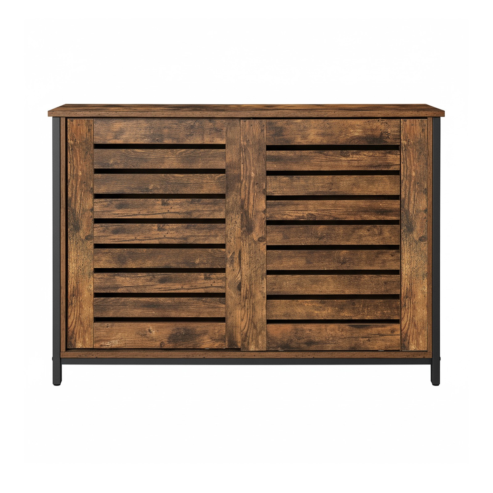 MARLEDOWN Sideboard with Sliding Doors - Brown - Indigo Home