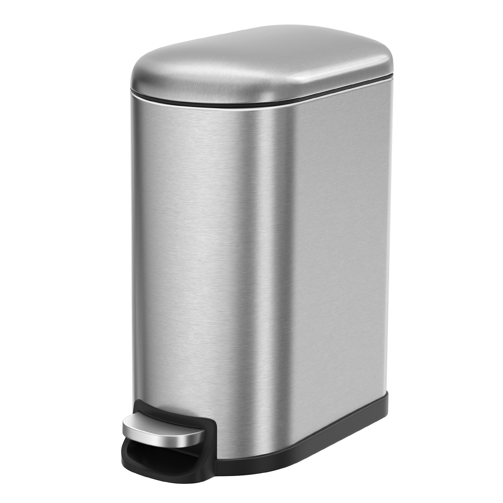 HETENU Bathroom Bin 10L - Silver - Indigo Home