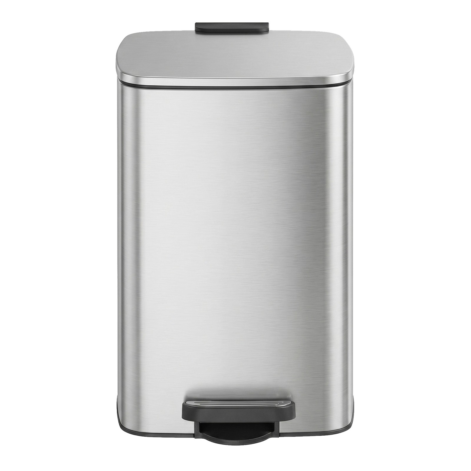 HIREXI Kitchen Bin 20L with Soft Close Lid - Silver - Indigo Home