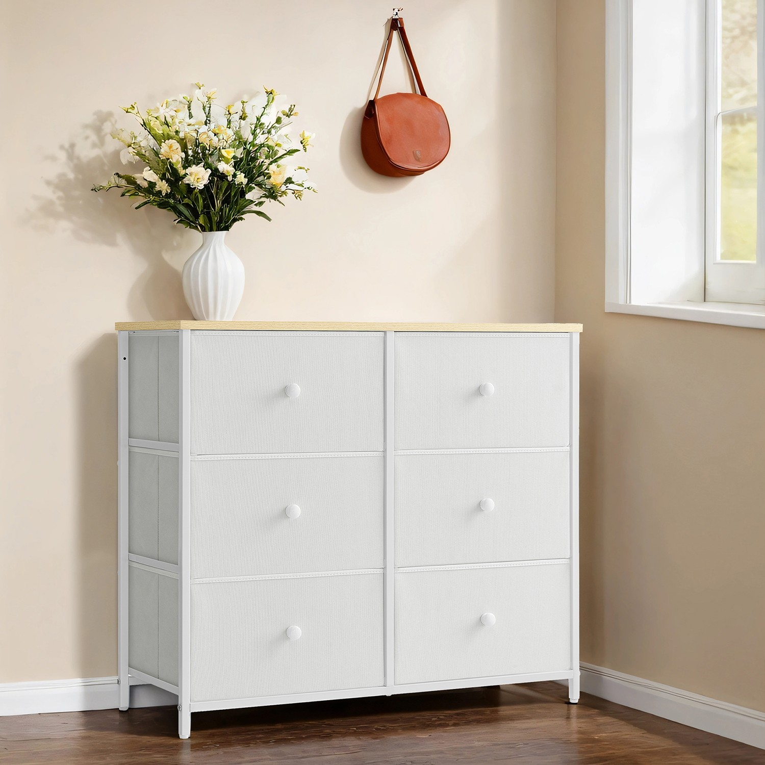 VERRA White Oak Chest of Drawer - Medium-sized, 6 Drawers - Indigo Home