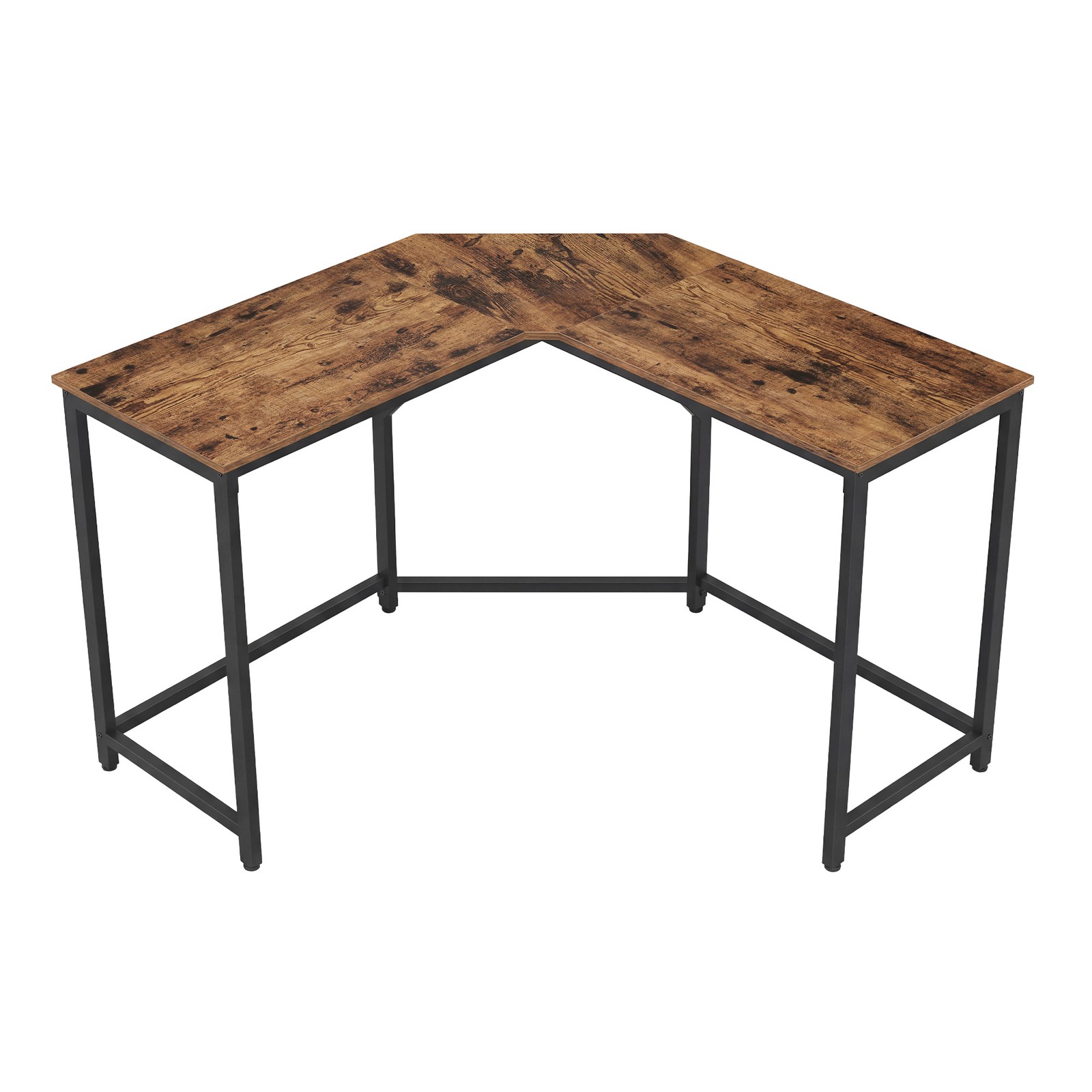 KEPESE L-Shaped Office Desk - Brown - Indigo Home