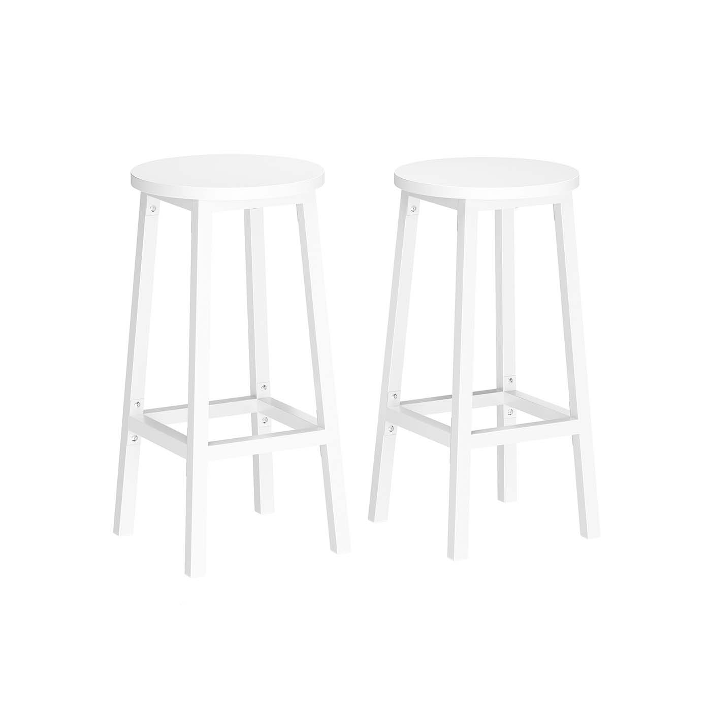 MOORVALE Bar Stool Set of 2 - White - Indigo Home