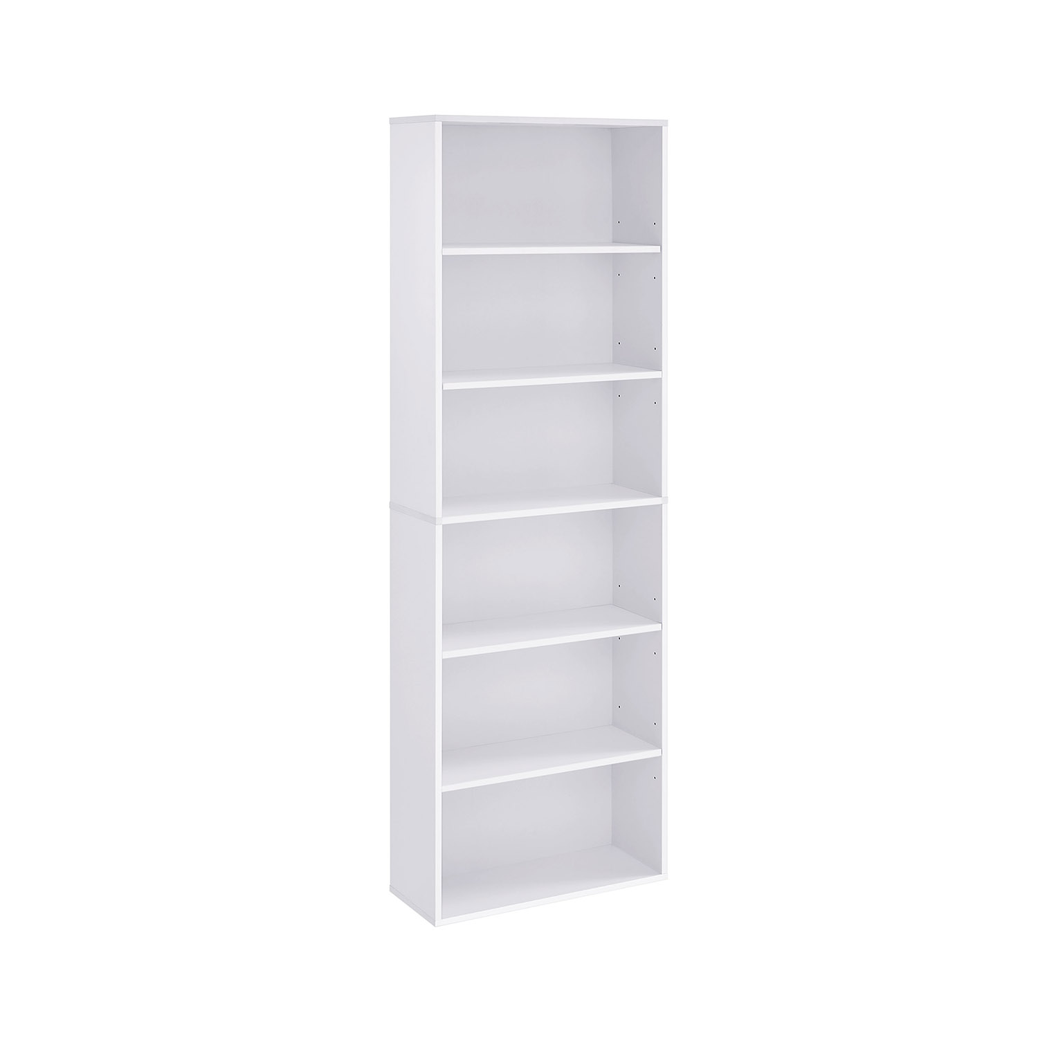 Bookcase - MONNOS 6 Shelve Bookcase - White - Indigo Home