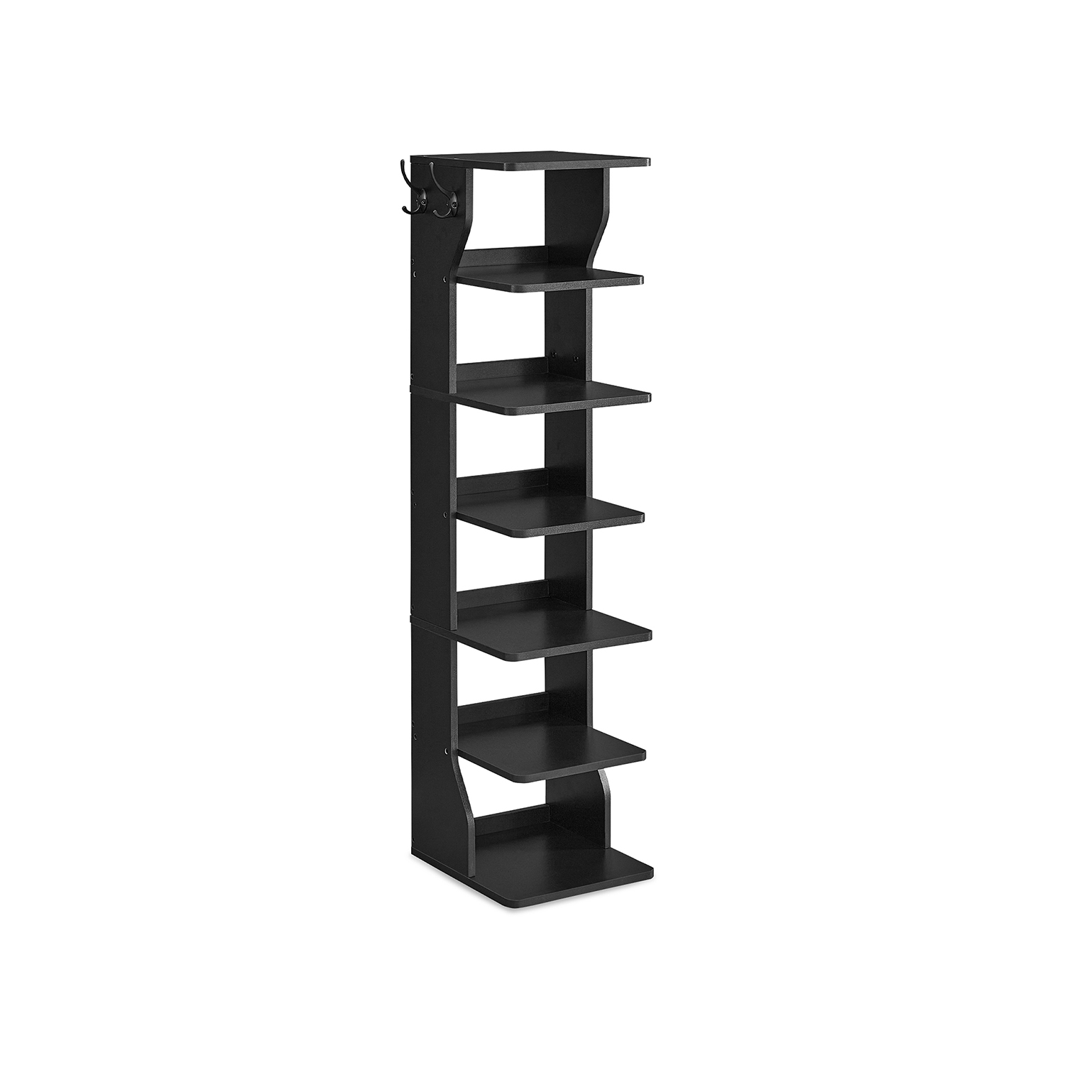 AVOON Shoe Rack - 6 Tier Storage Tall Large Sized Rack - Black - Indigo Home