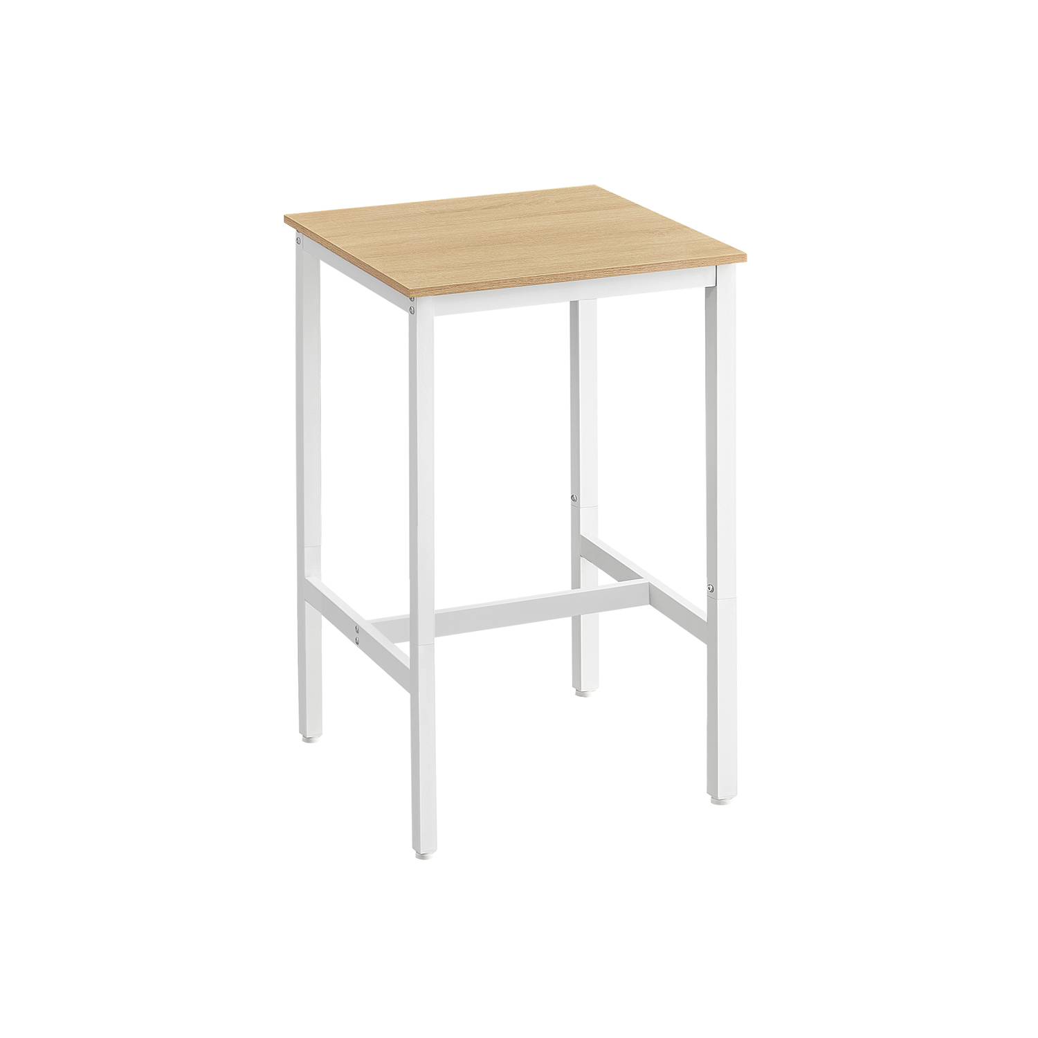 60 x 60 x 92 cm Breakfast Bar Oak Beige and White - Indigo Home