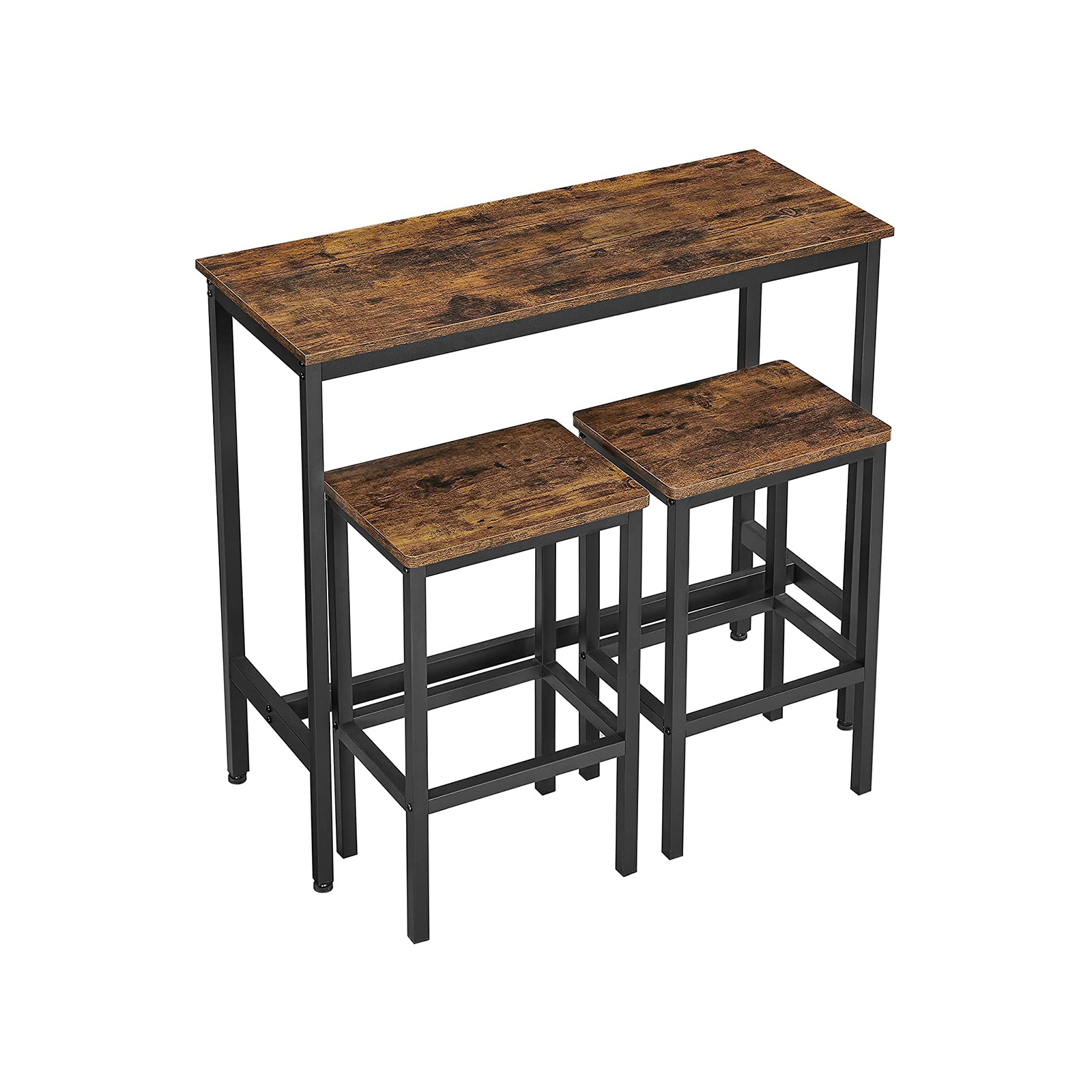 Industrial Bar Table with Stools for Kitchen & Dining - Indigo Home