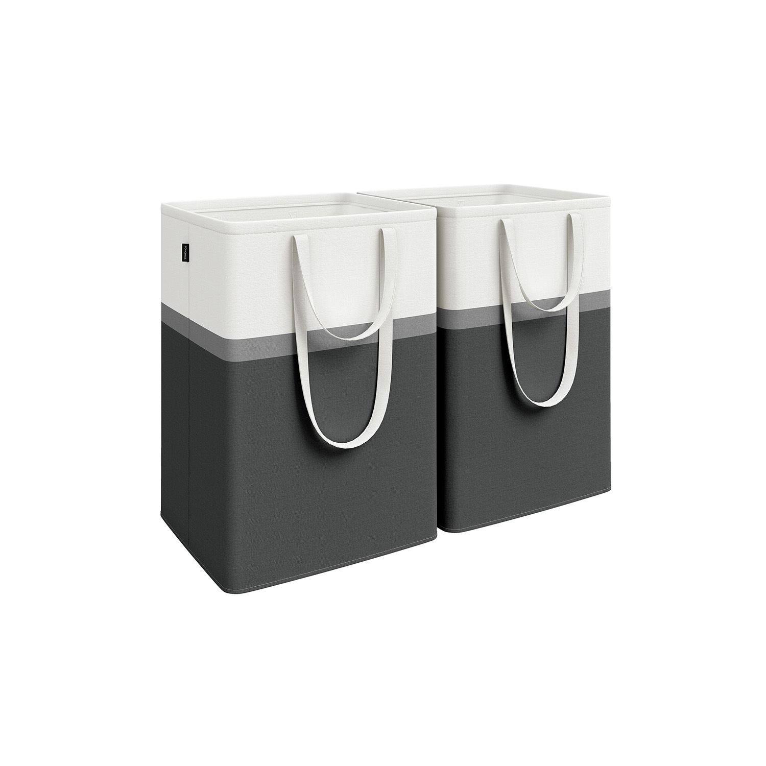 Laundry Hampers - ARCDA Collapsible 110L Set of 2 - Black - Indigo Home