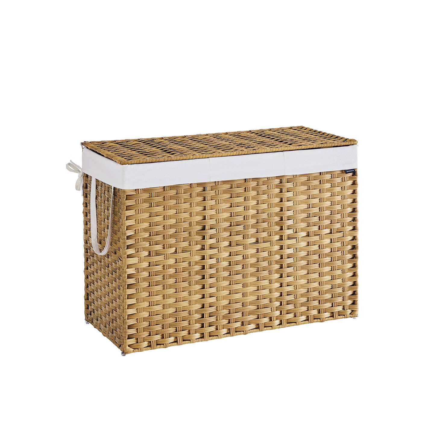Laundry Basket - NOVTA 200L Rolling Hamper with Lid - Natural - Indigo Home