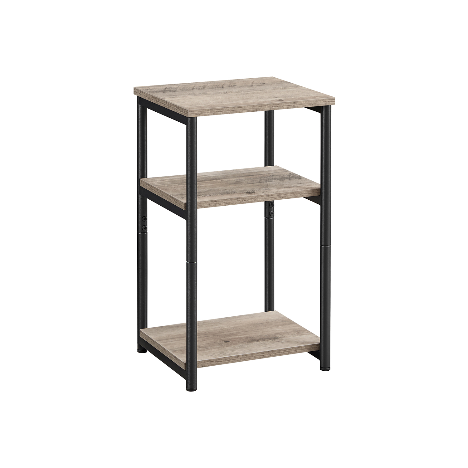 3-Tier End Table Heather Greige and Classic Black - Indigo Home