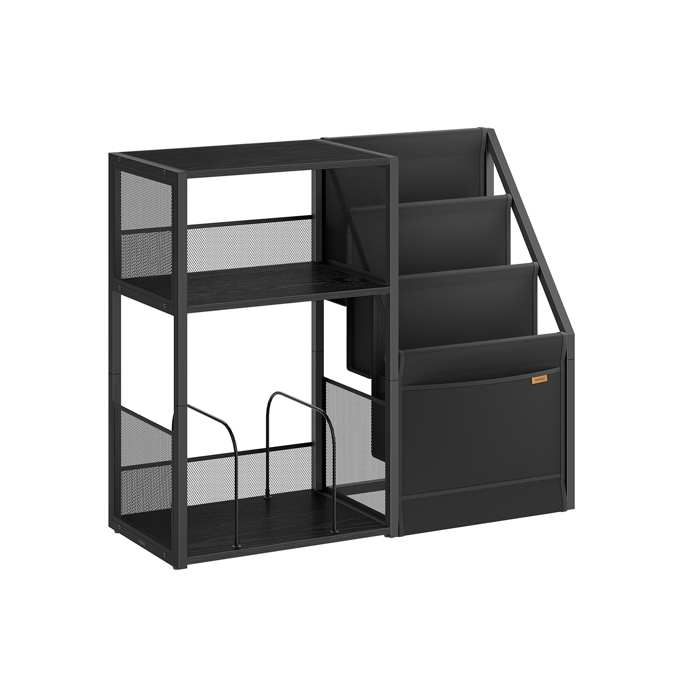 Side Table - SERDA Record Player Stand Vinyl Storage 3 Tier - Ebony Black - Indigo Home