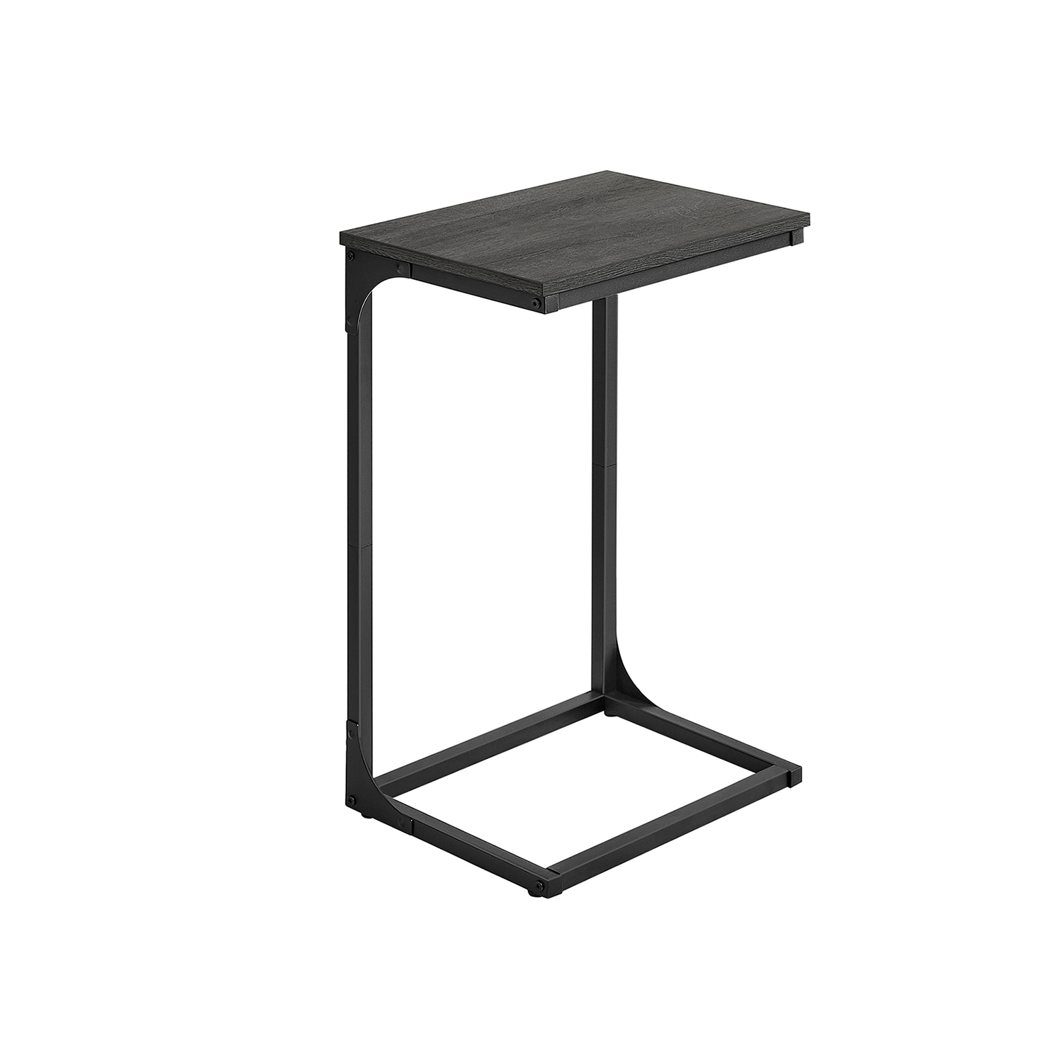 Side Table - VIVNIA C-Shaped End Table Misty Grey - Indigo Home