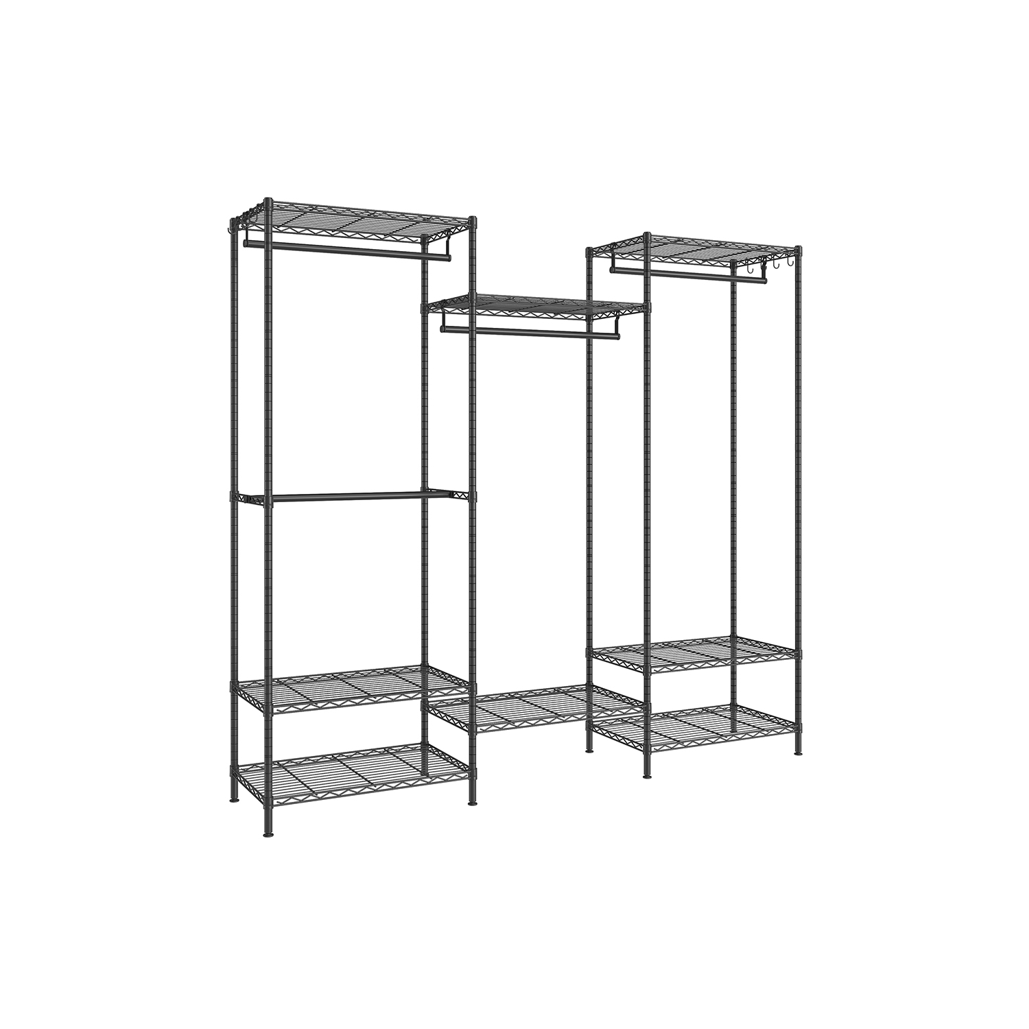 Portable Open Wardrobe Ink Black - Indigo Home