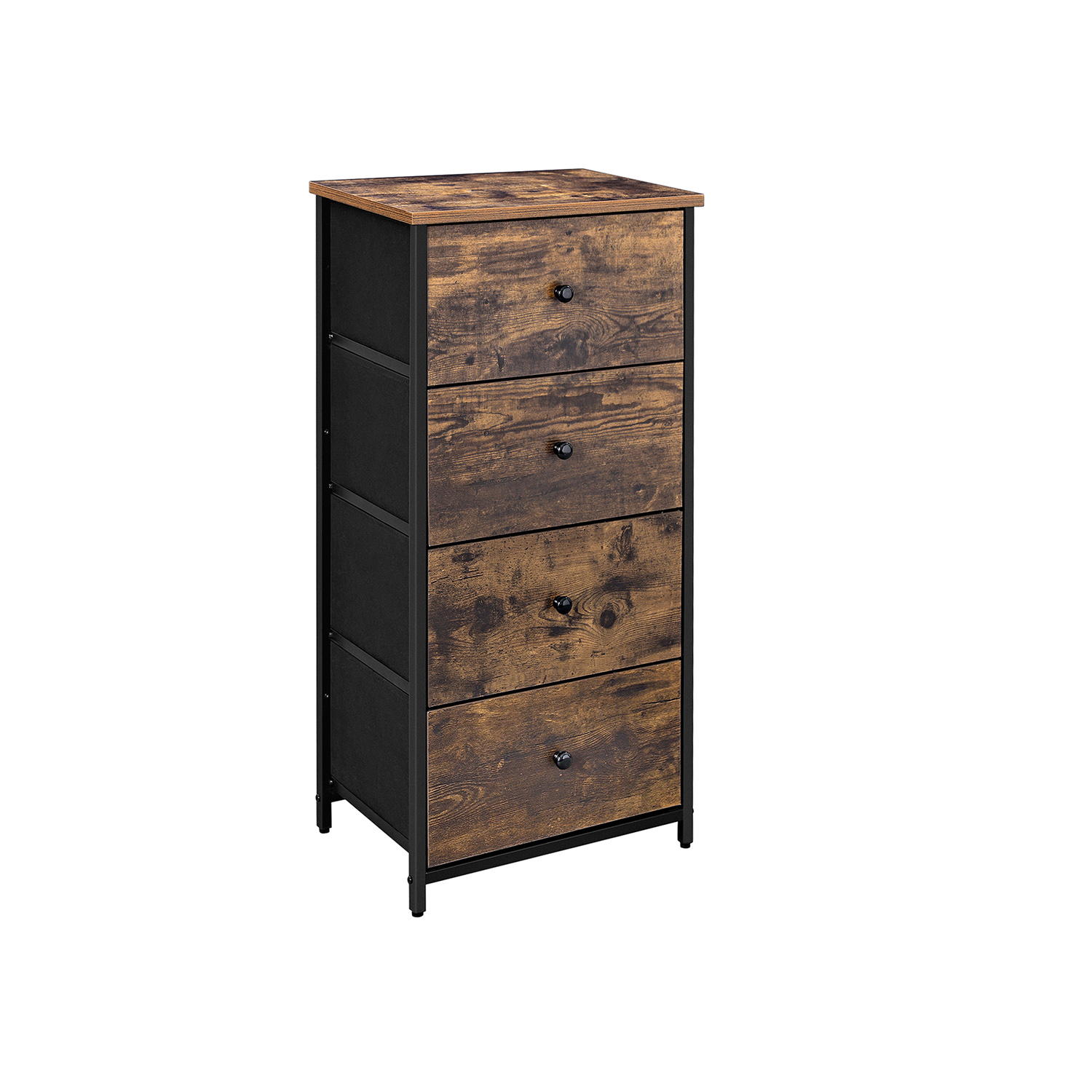 TARRAE Brown Chest of Drawer - Medium-sized, 4 Drawers - Indigo Home