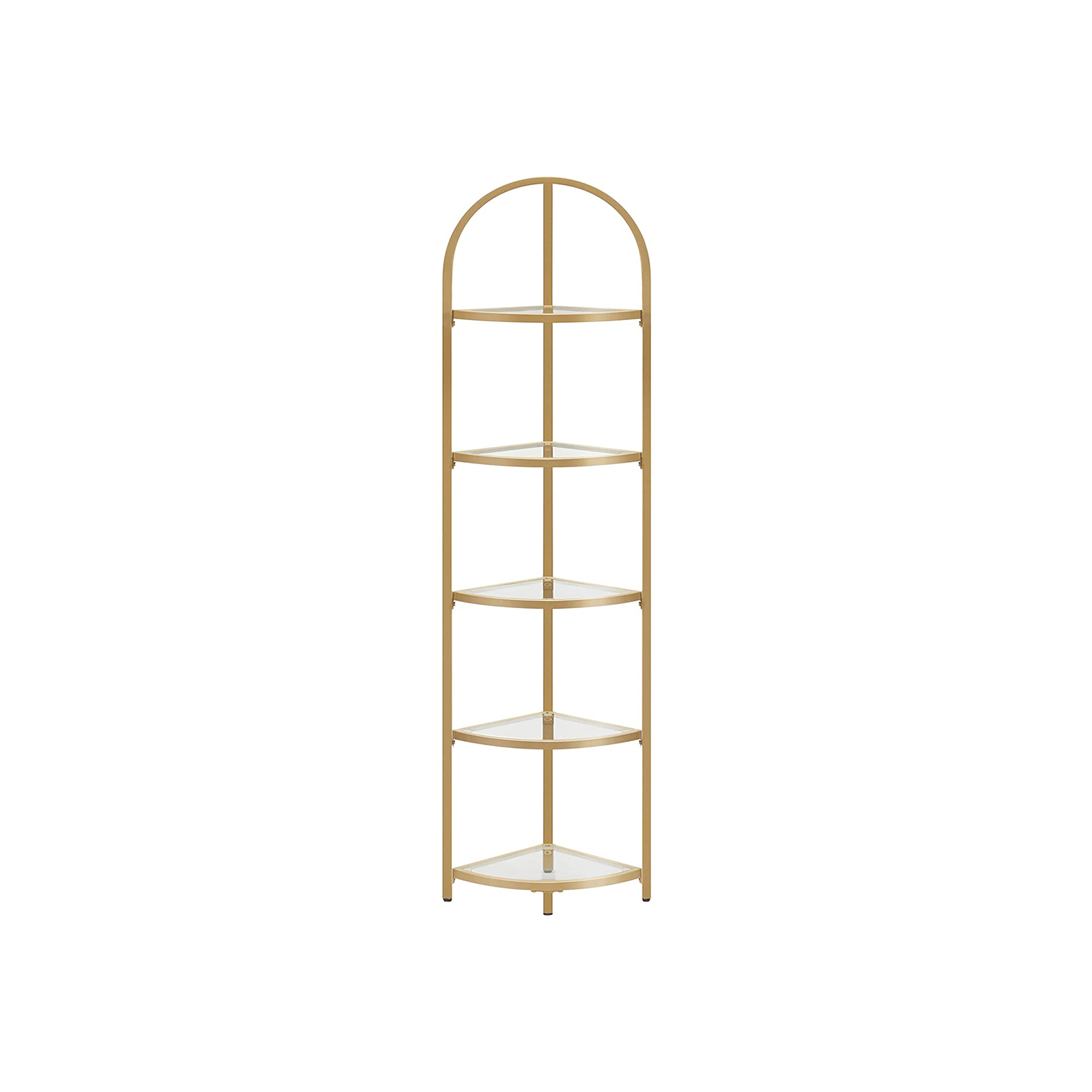 VASAGLE Golden 5 Tier Corner Shelf Unit - Indigo Home