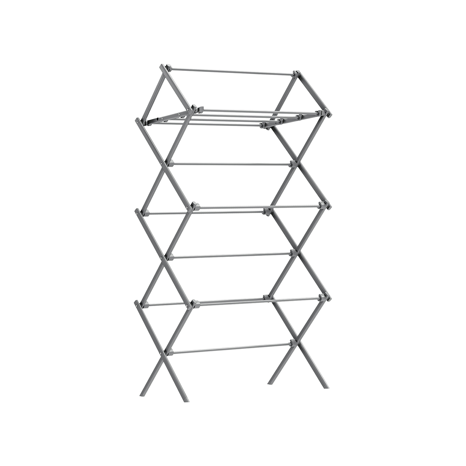 Clothes Airer - LUSTA Foldable Drying Rack with 20 Metres Drying Space - Dove Grey - Indigo Home